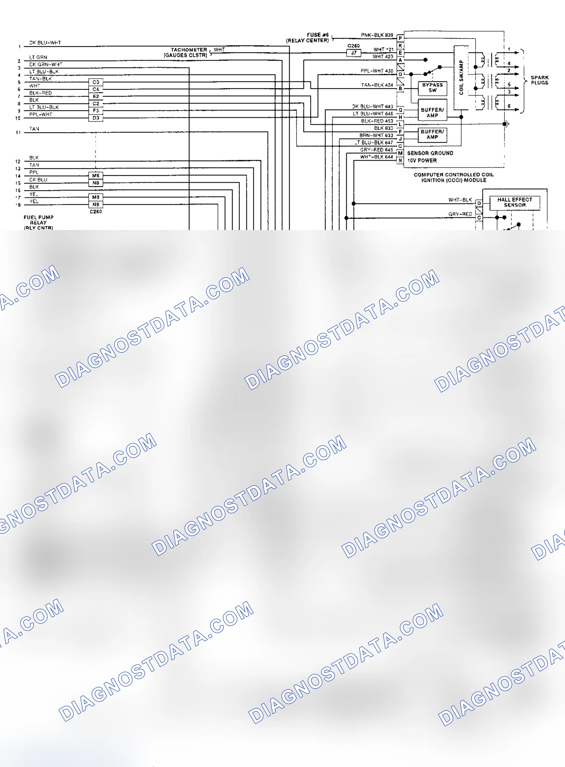 Scheme 29: 3.8L (VIN L & 1) PCM Wiring Diagram (Ninety-Eight - 2 Of 2)