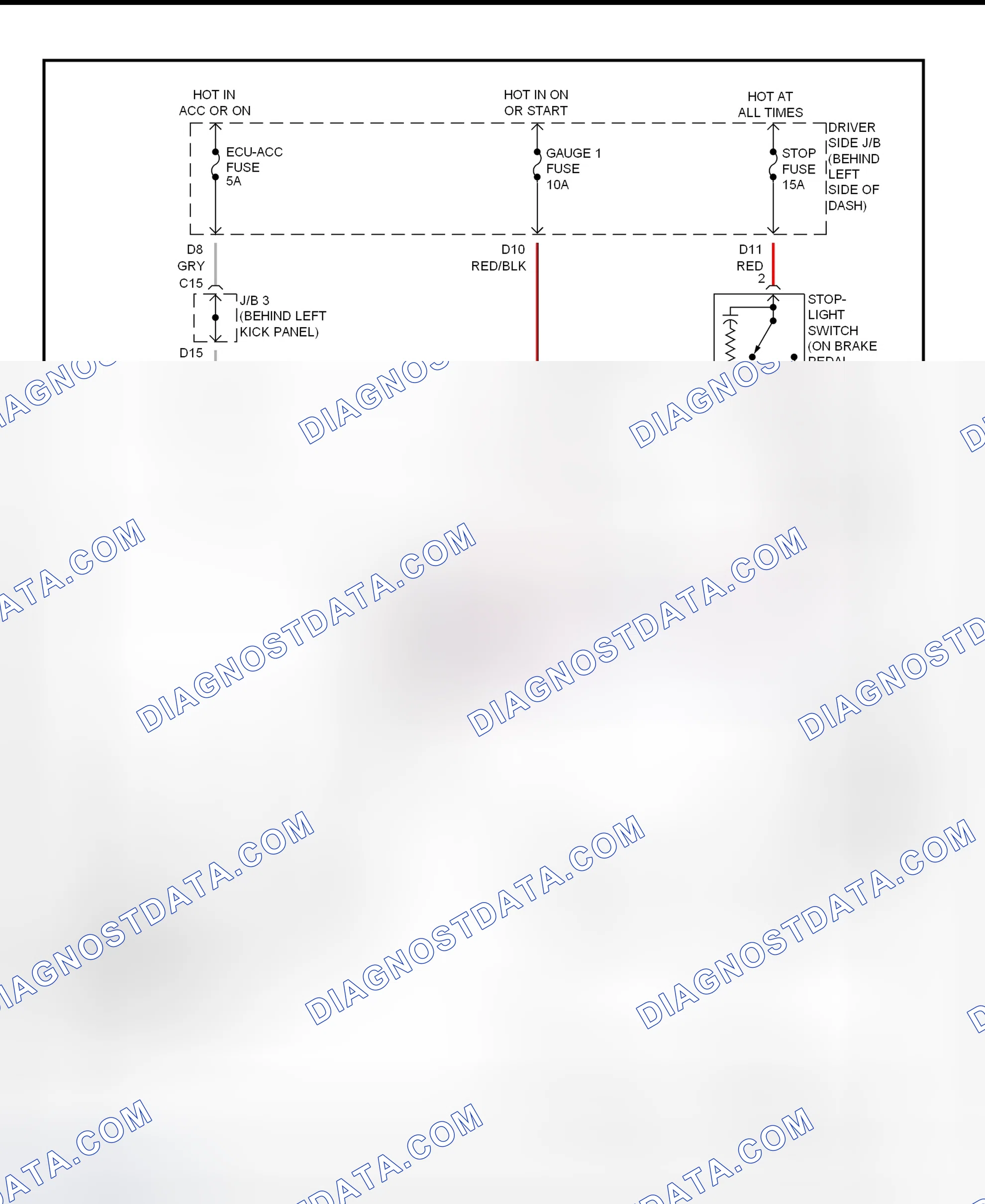 Scheme 103: Shift Lock System Wiring Diagram (Toyota Avalon)