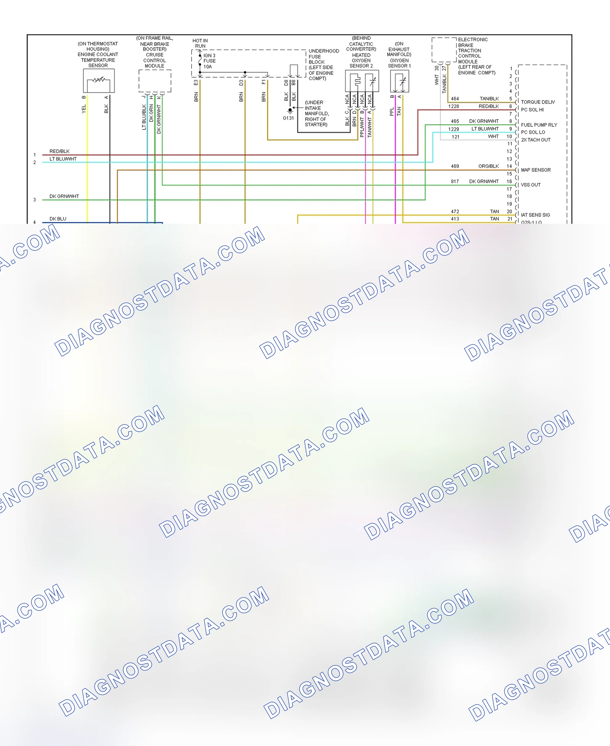 Scheme 162: PCM Wiring Diagram (Saturn LS, LS1 & LW1 - 2.2L - 4 Of 4)