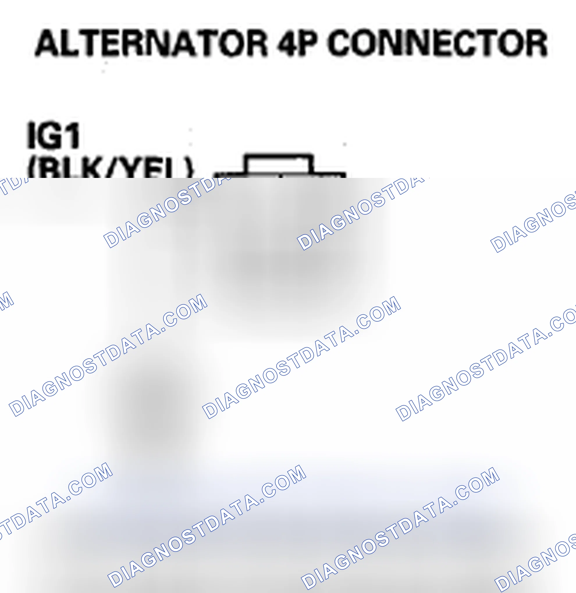 Scheme 74: DTC P16BC: Alternator FR Terminal Circuit/IGP Circuit Low Voltage