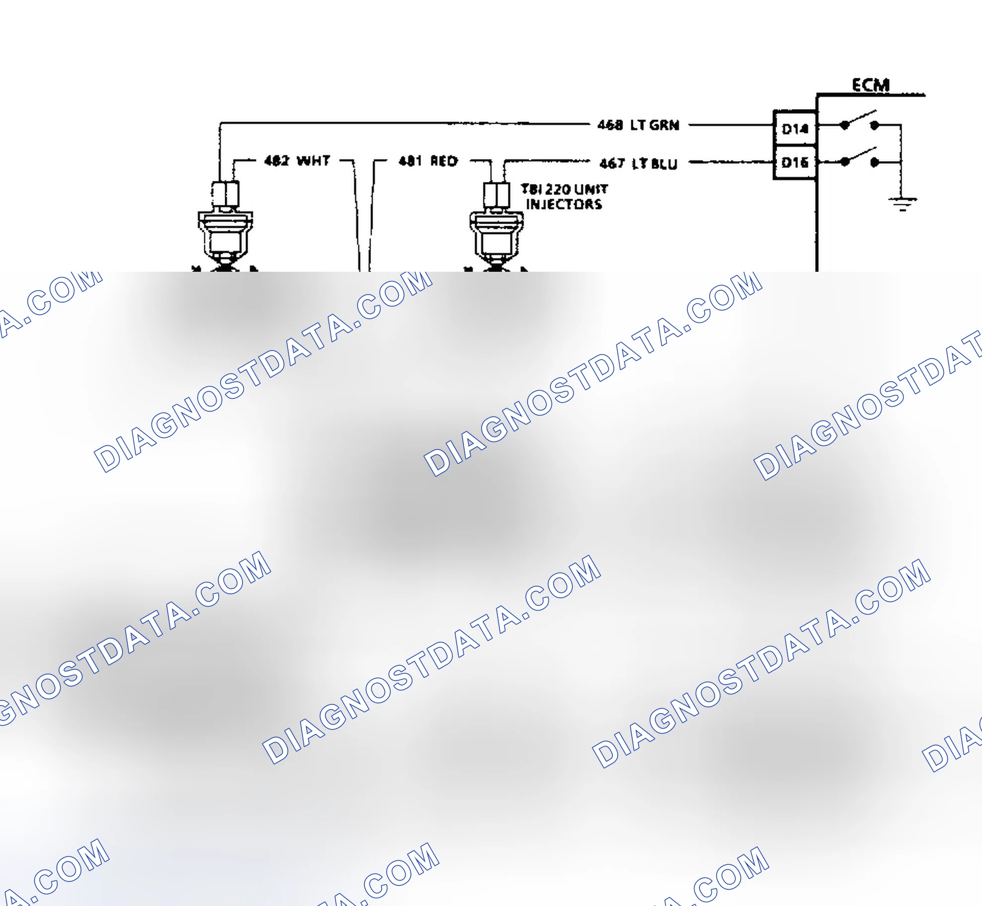 Scheme 11: HEI Ignition & Injector Circuits (2.8L, 4.3L TBI, 5.0L, 5.7L & 7.4L Without 4L80-E Transmission)
