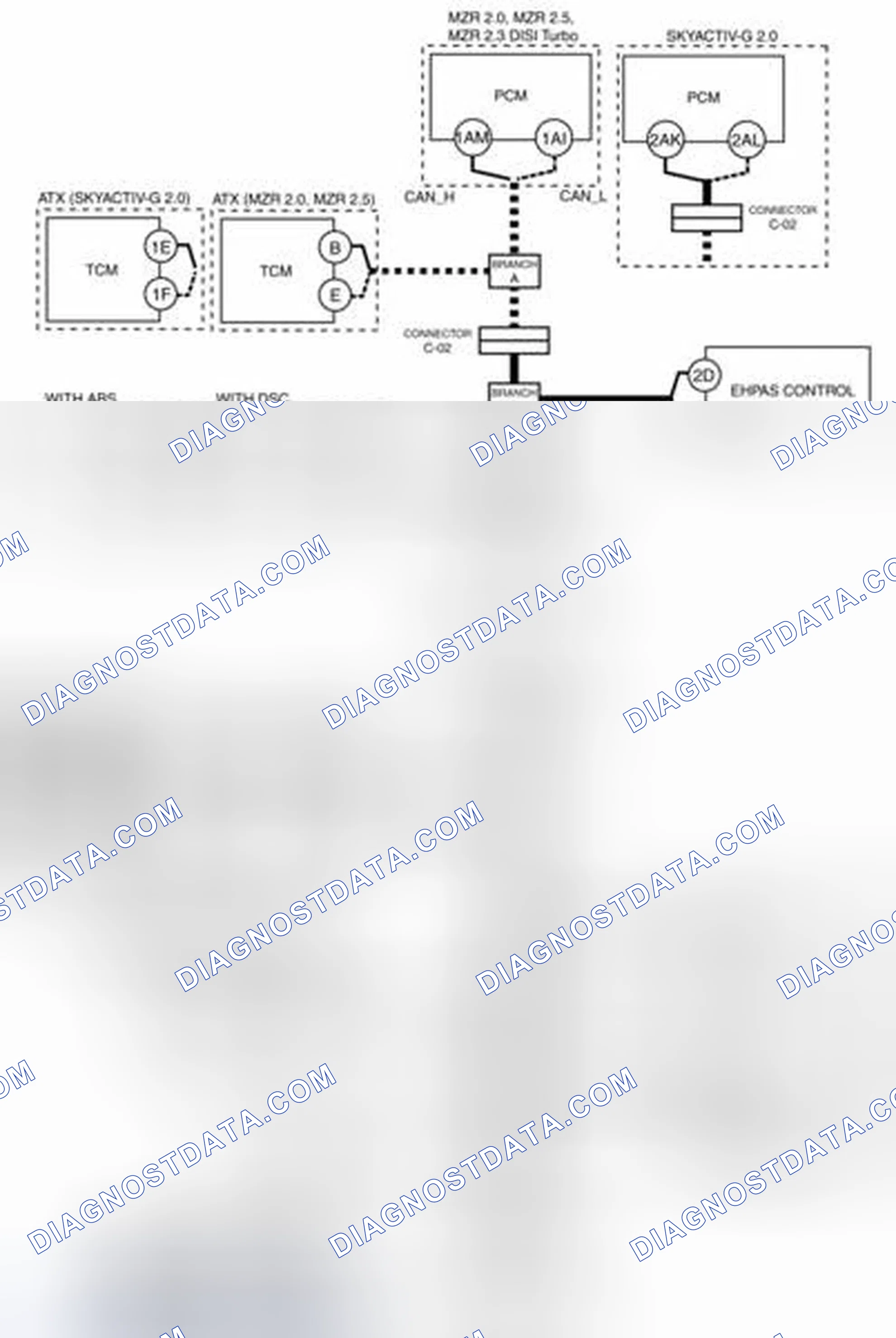Scheme 25: BSM Control Module (RH) And Connector C-24 (Open Circuit) System Wiring Diagram