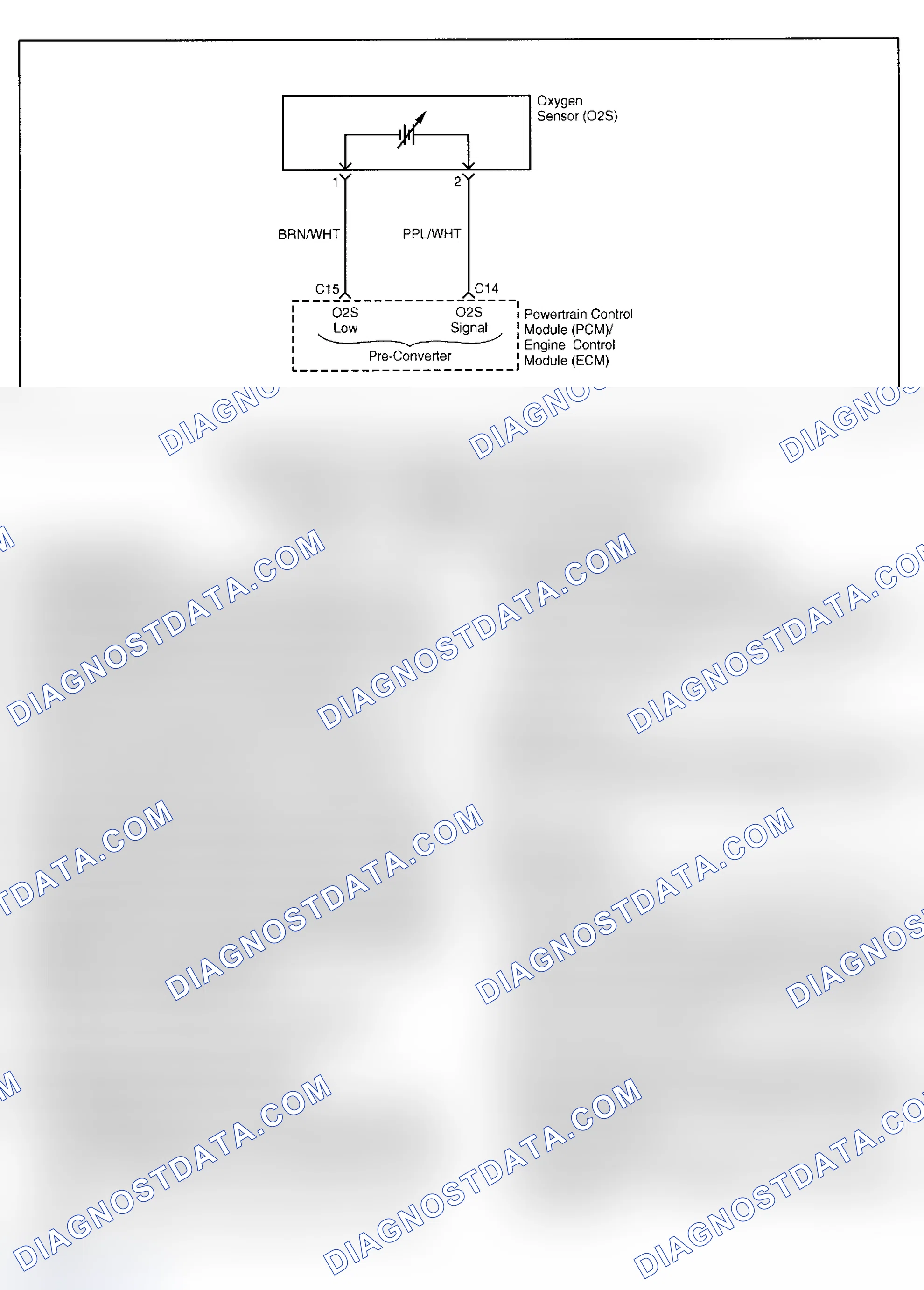 Scheme 63: DTC P0134: O2 BANK 1 SENSOR 1 NO ACTIVITY