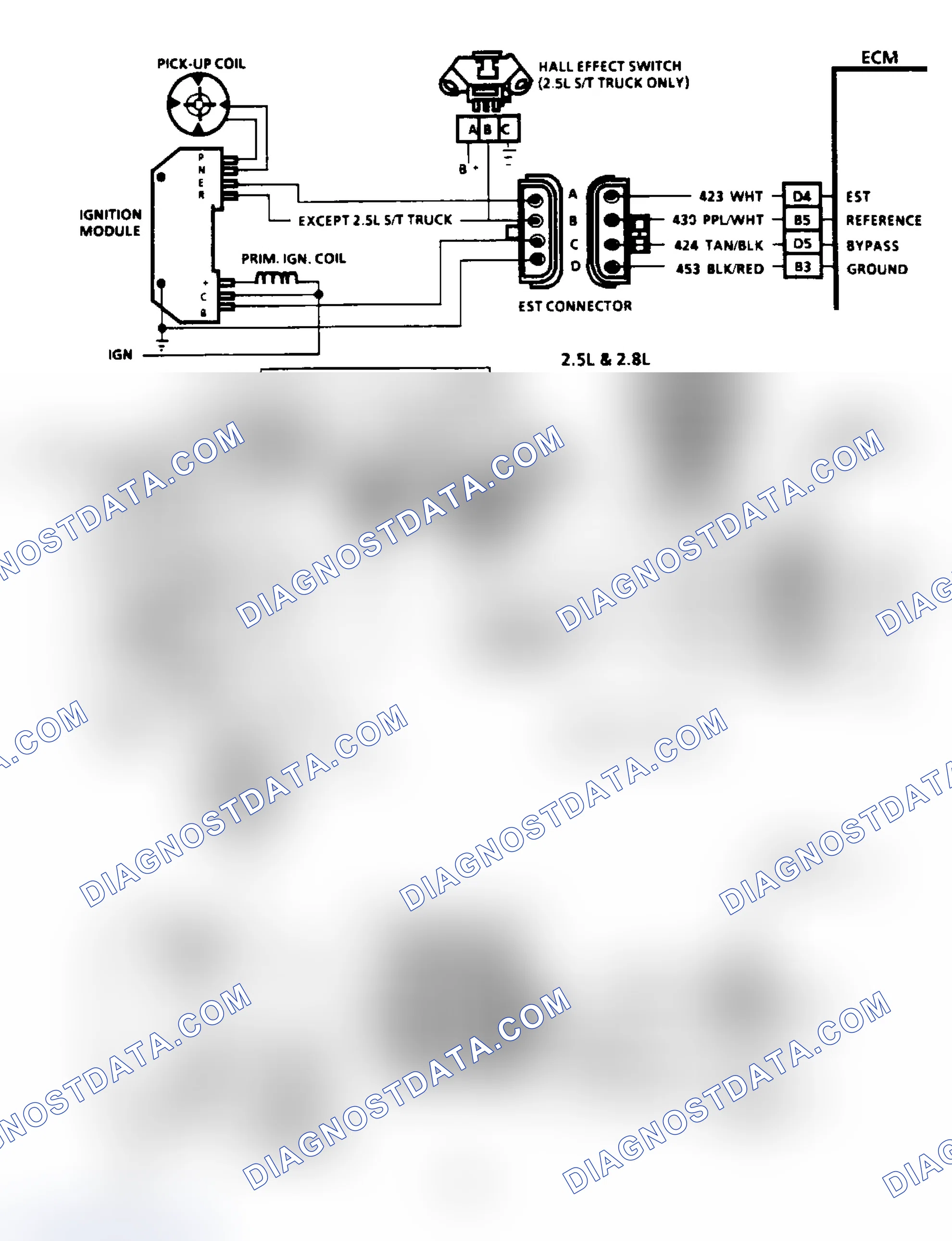 Scheme 71: Code 42: EST With HEI Ignition Circuit Diagram