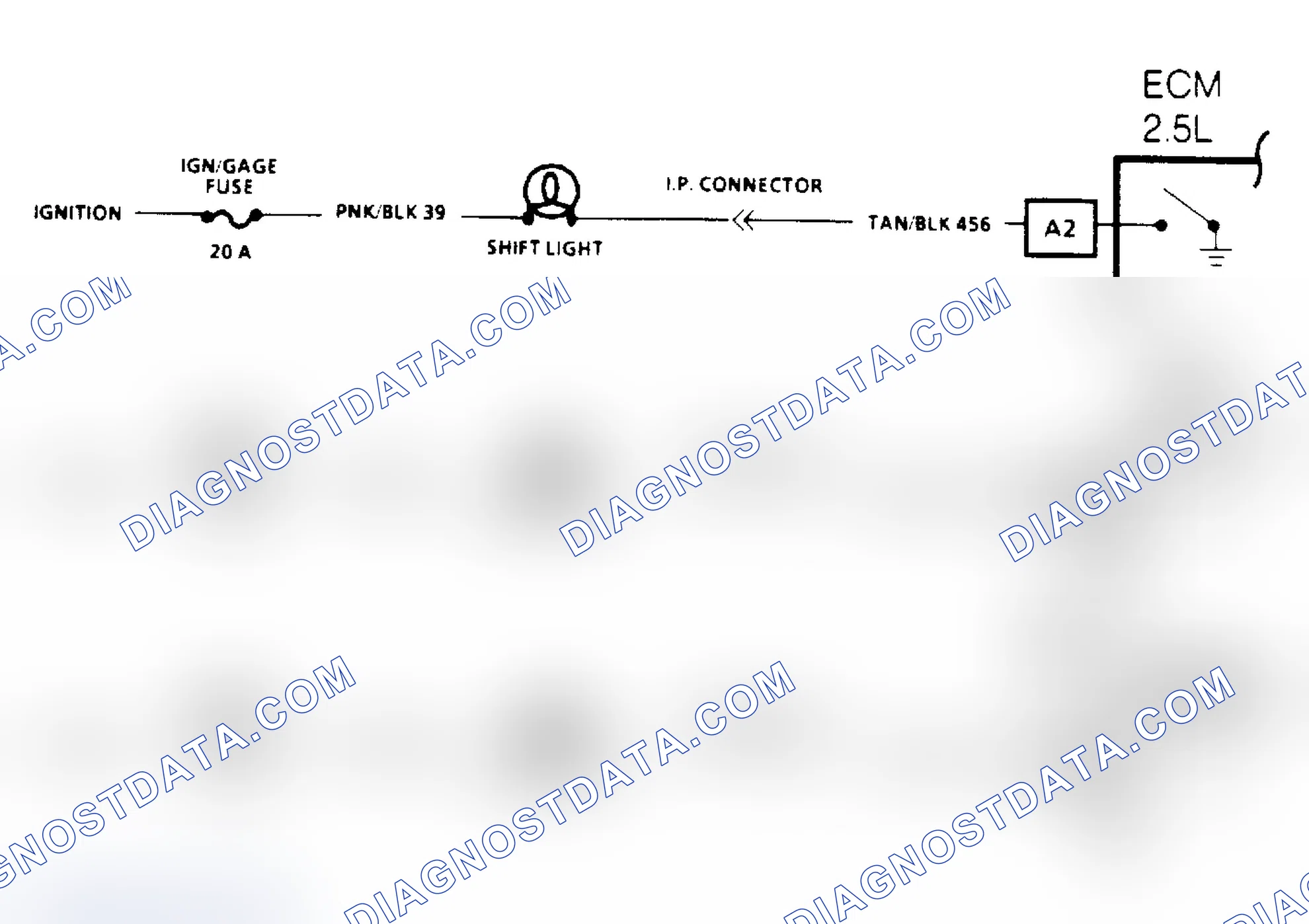 Scheme 47: Manual Transmission Shift Light Check Schematic