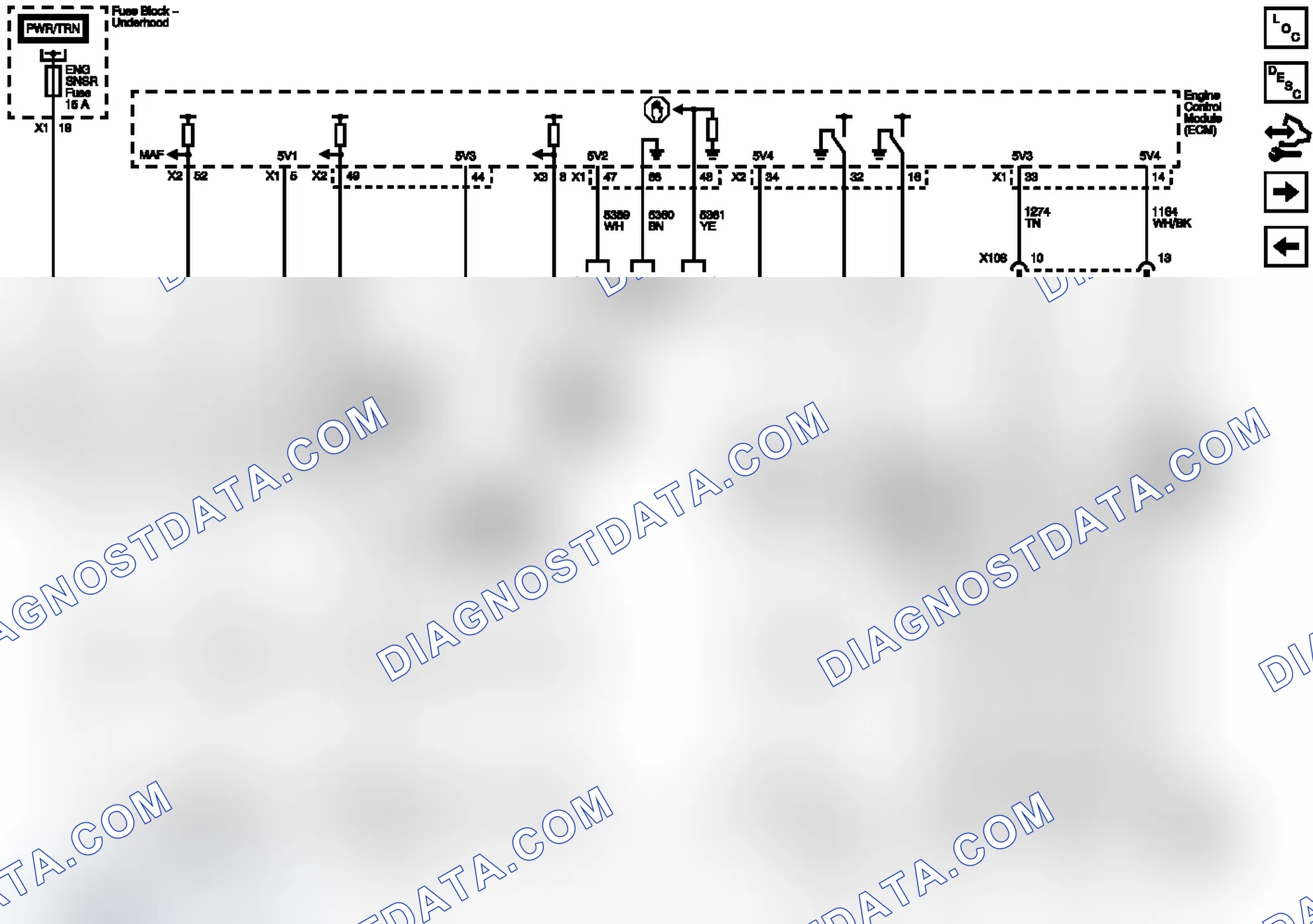 Scheme 68: Engine Data Sensors - Pressure, Temperature and Throttle Controls
