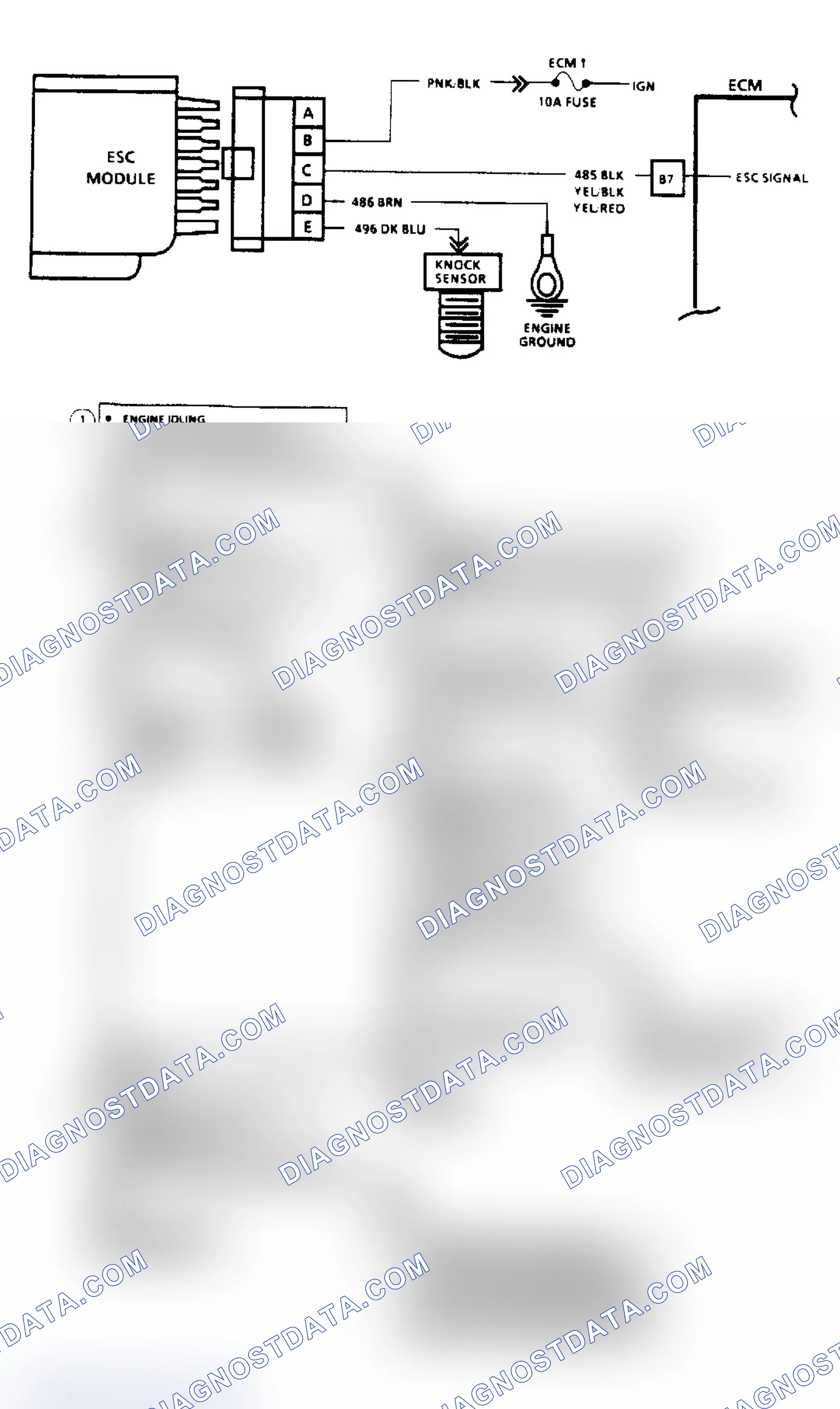 Scheme 138: Code 43 - Electronic Spark Control (2.8/4.3/5.0/5.7L Only) ("SCAN" Diagnostics)
