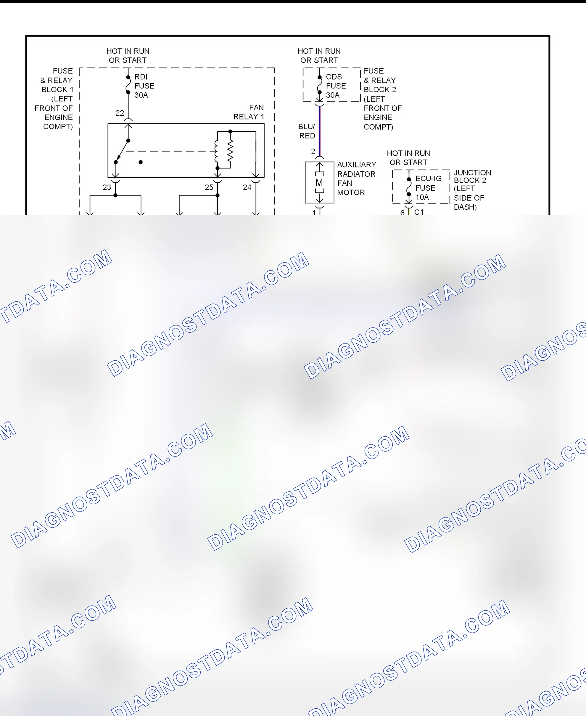 Scheme 18: Electric Cooling Fans Wiring Diagram (Prizm)