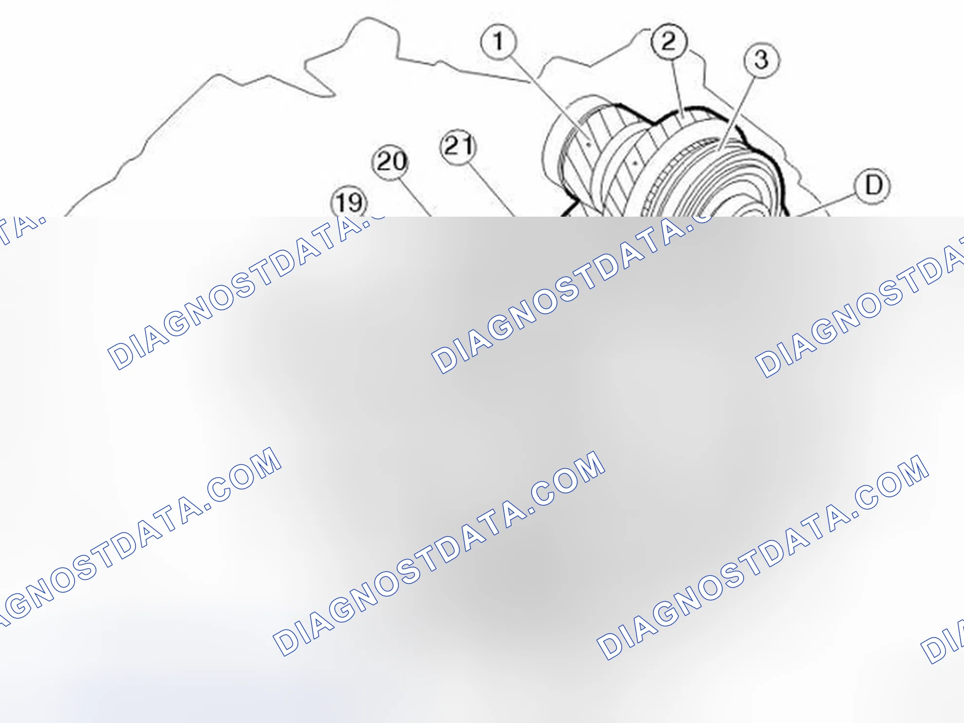 Scheme 250: TRANSMISSION, INTERNAL COMPONENTS
