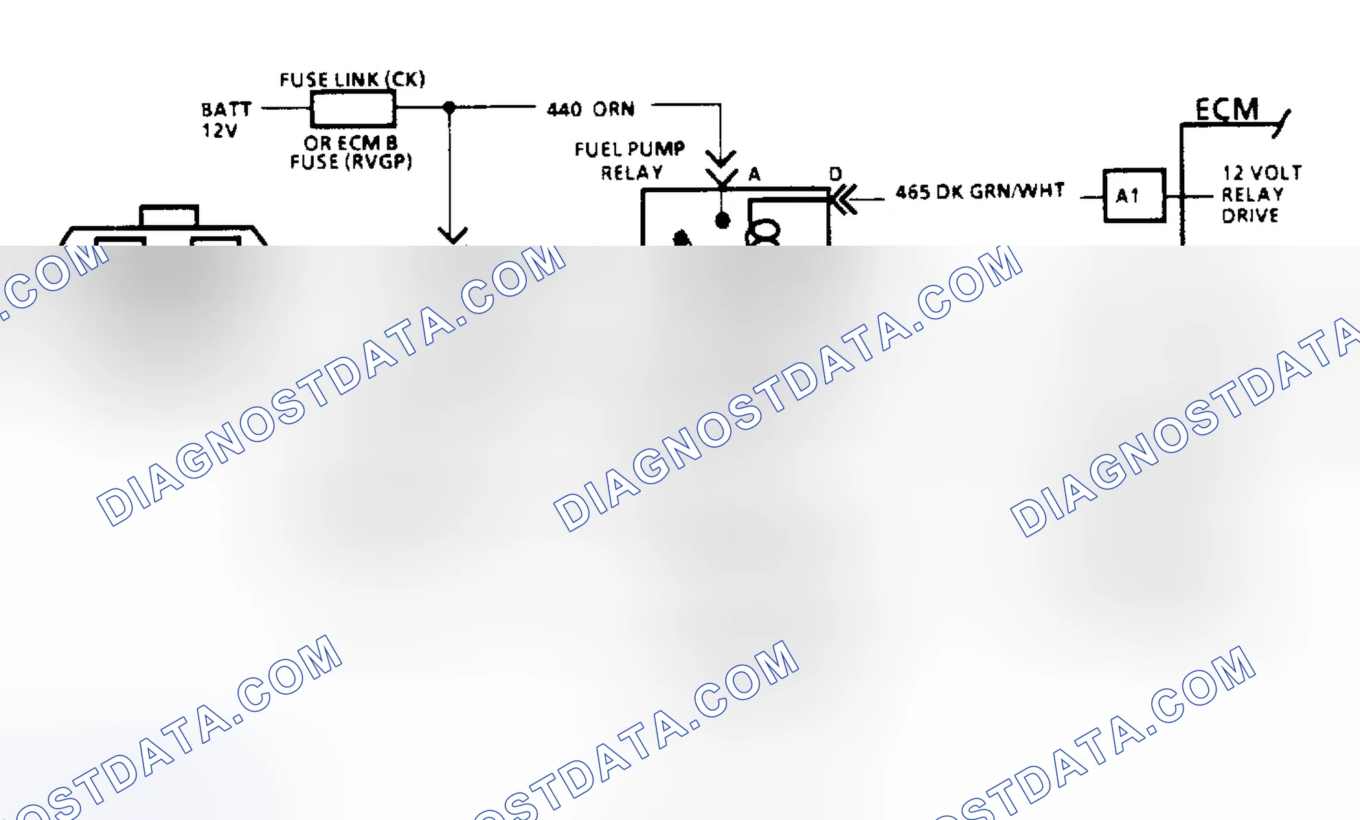 Scheme 78: Code 54: Fuel Pump Circuit/Circuit Diagram (All Other Models)