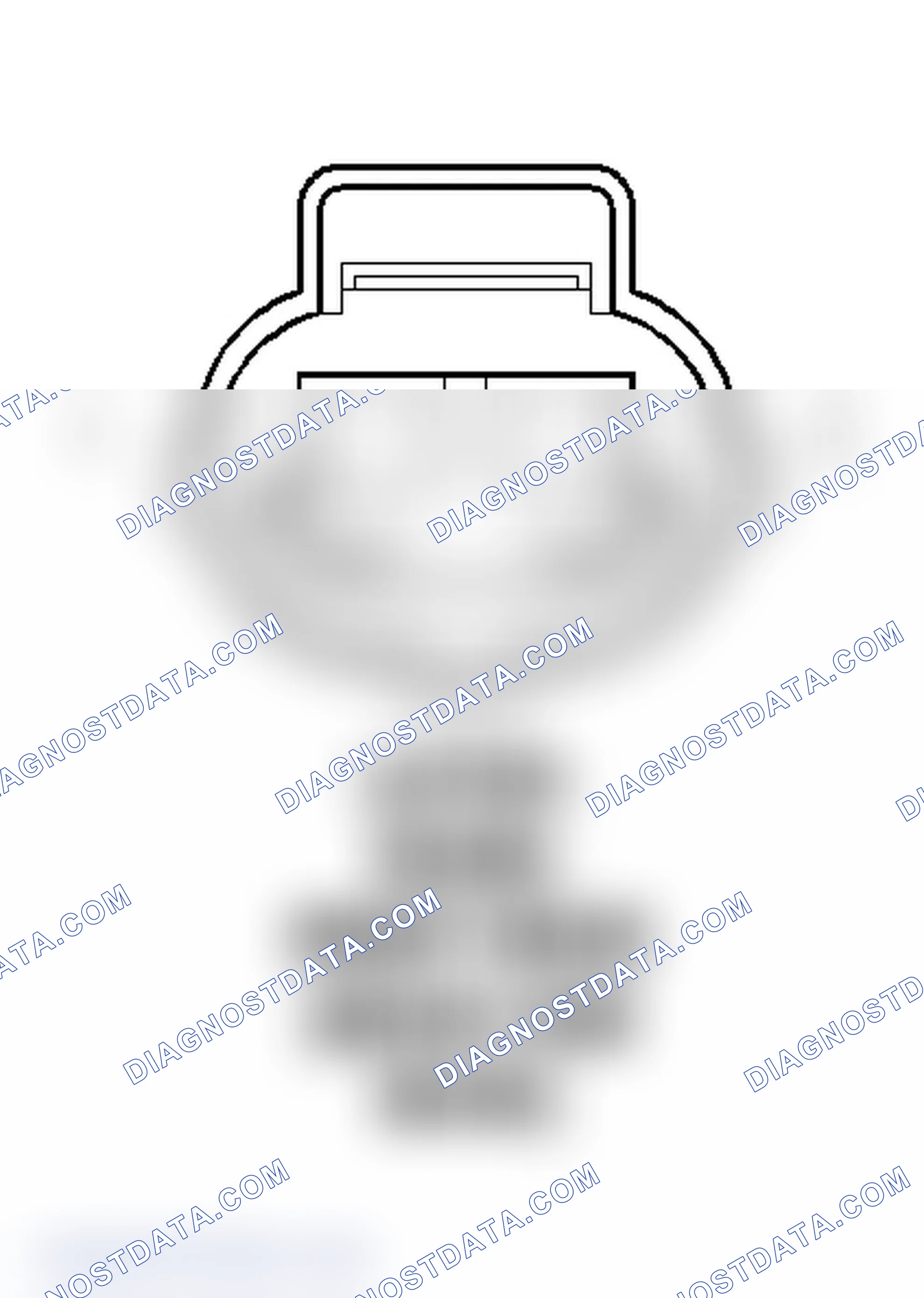 Scheme 33: Right Rear Door Latch (Quad Cab Base) Connector End View