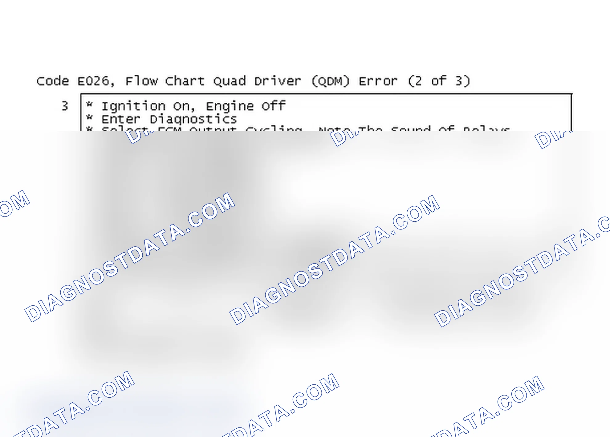 Scheme 147: Code E026, Flow Chart Quad Driver (QDM) Error (2 of 3)
