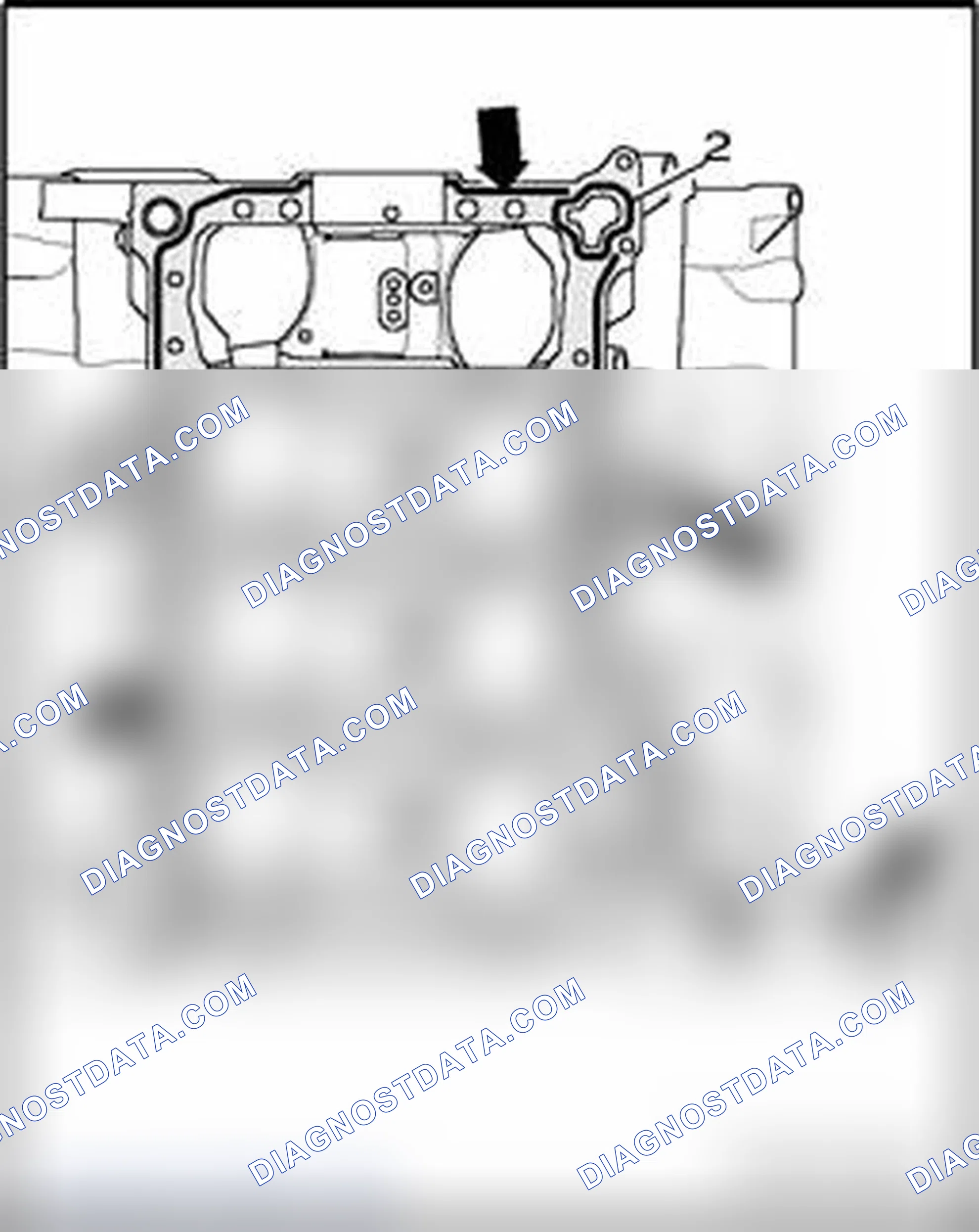 Scheme 515: Sealant applied on cylinder block (for guide frame)