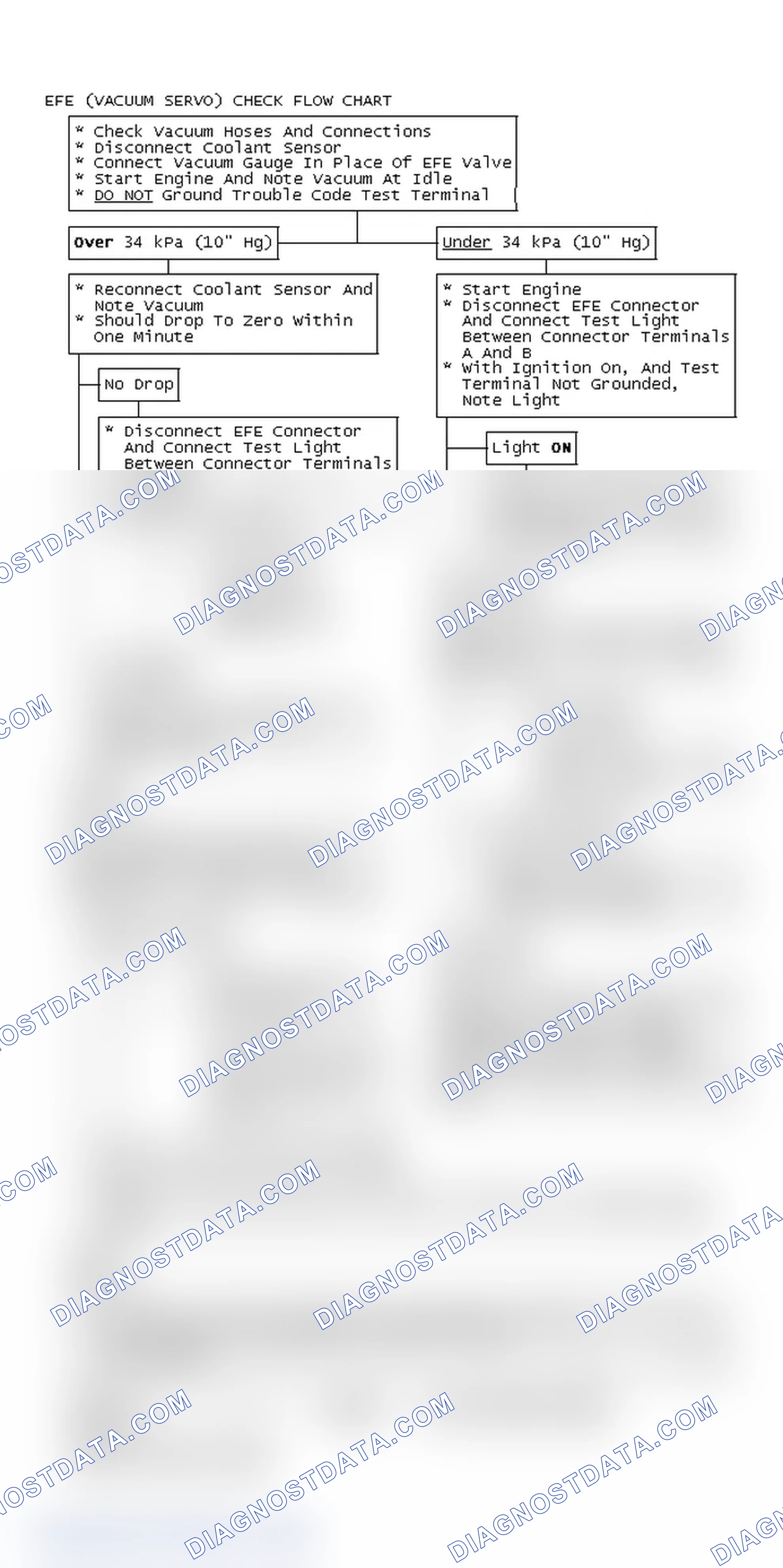 Scheme 116: EFE (Vacuum Servo) Check Flow Chart