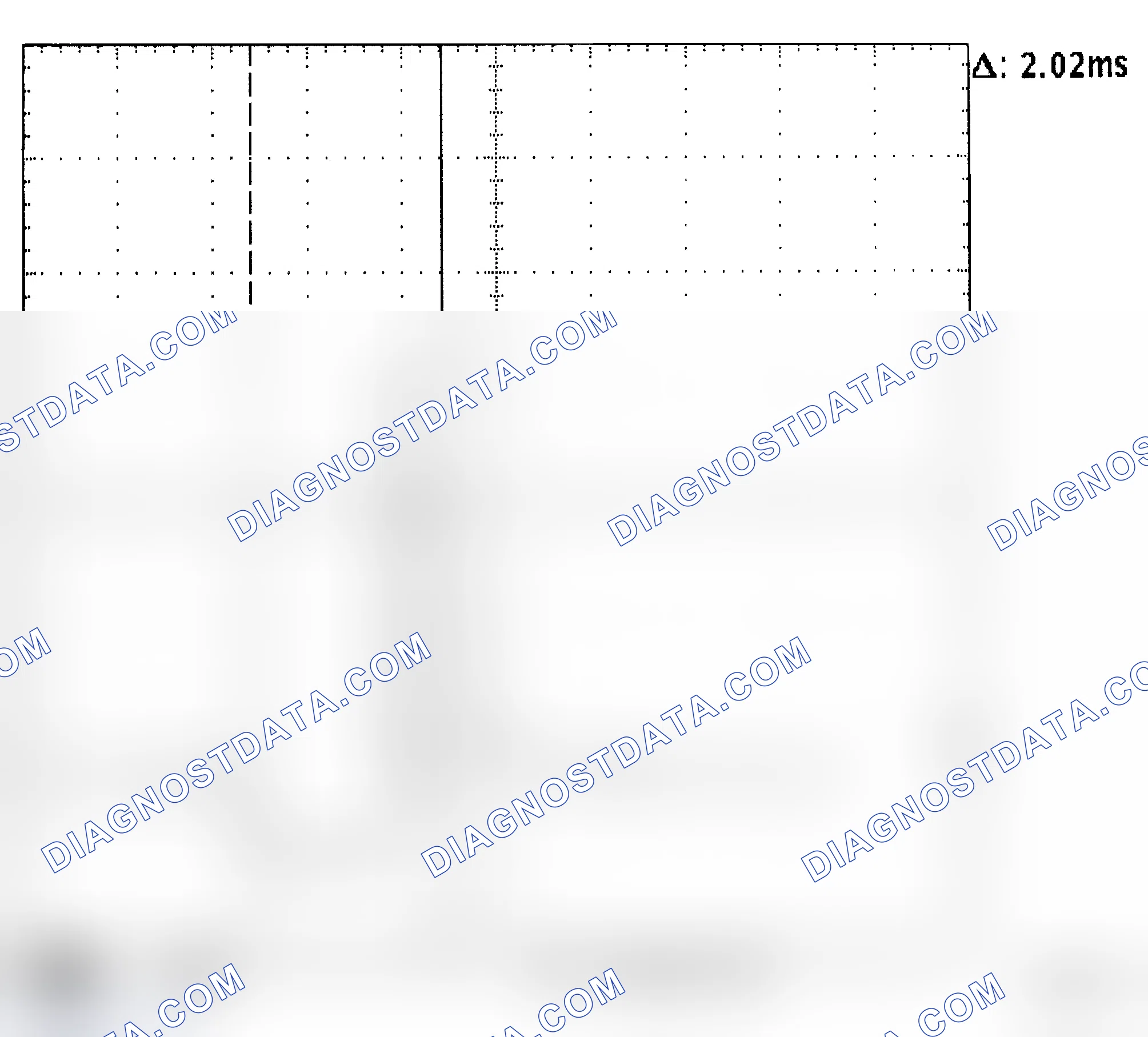 Scheme 169: Injector Waveform (Voltage) - Cursors Used - Known Good