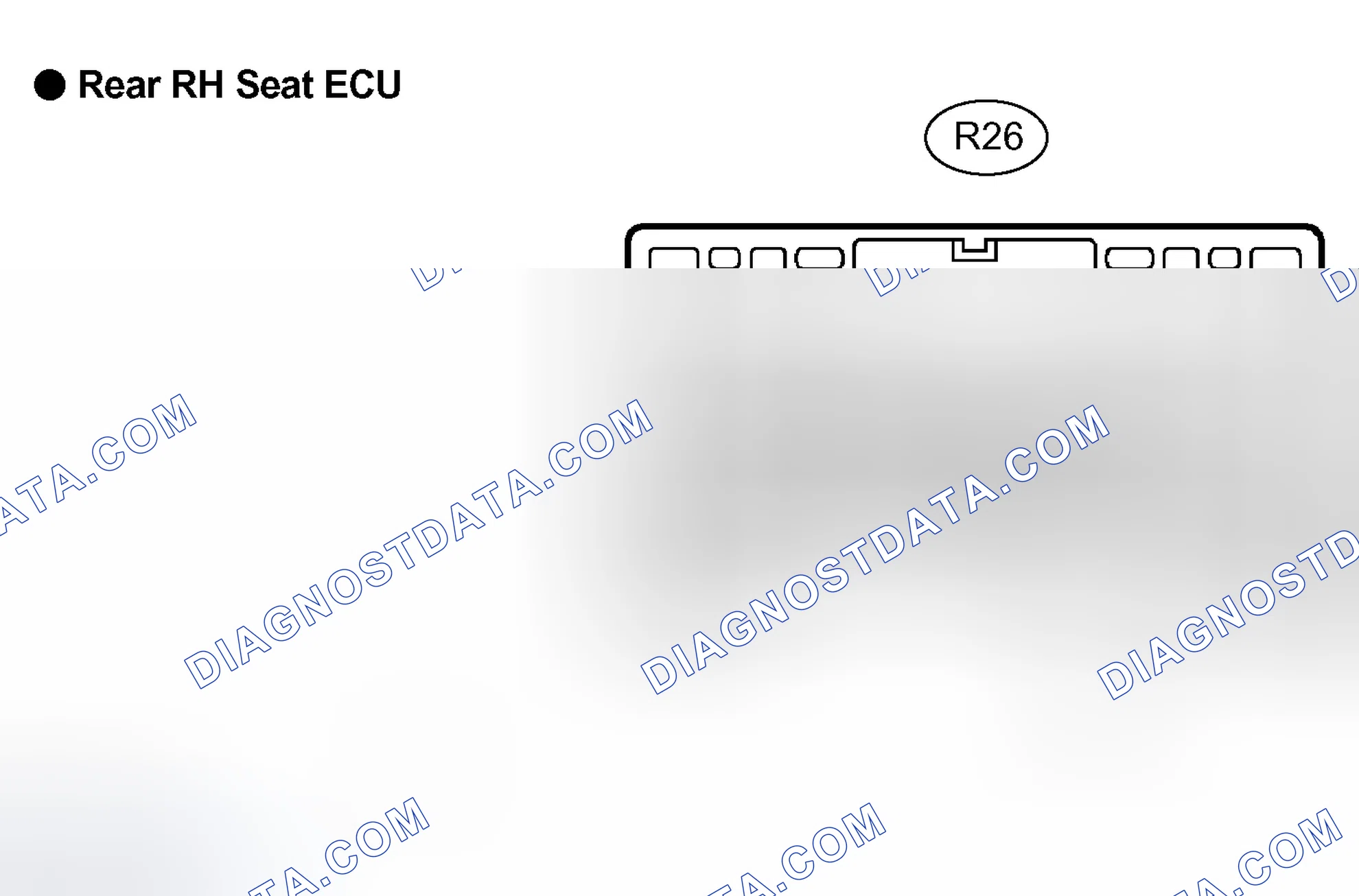 Scheme 45: Identifying Rear RH Seat ECU Terminals