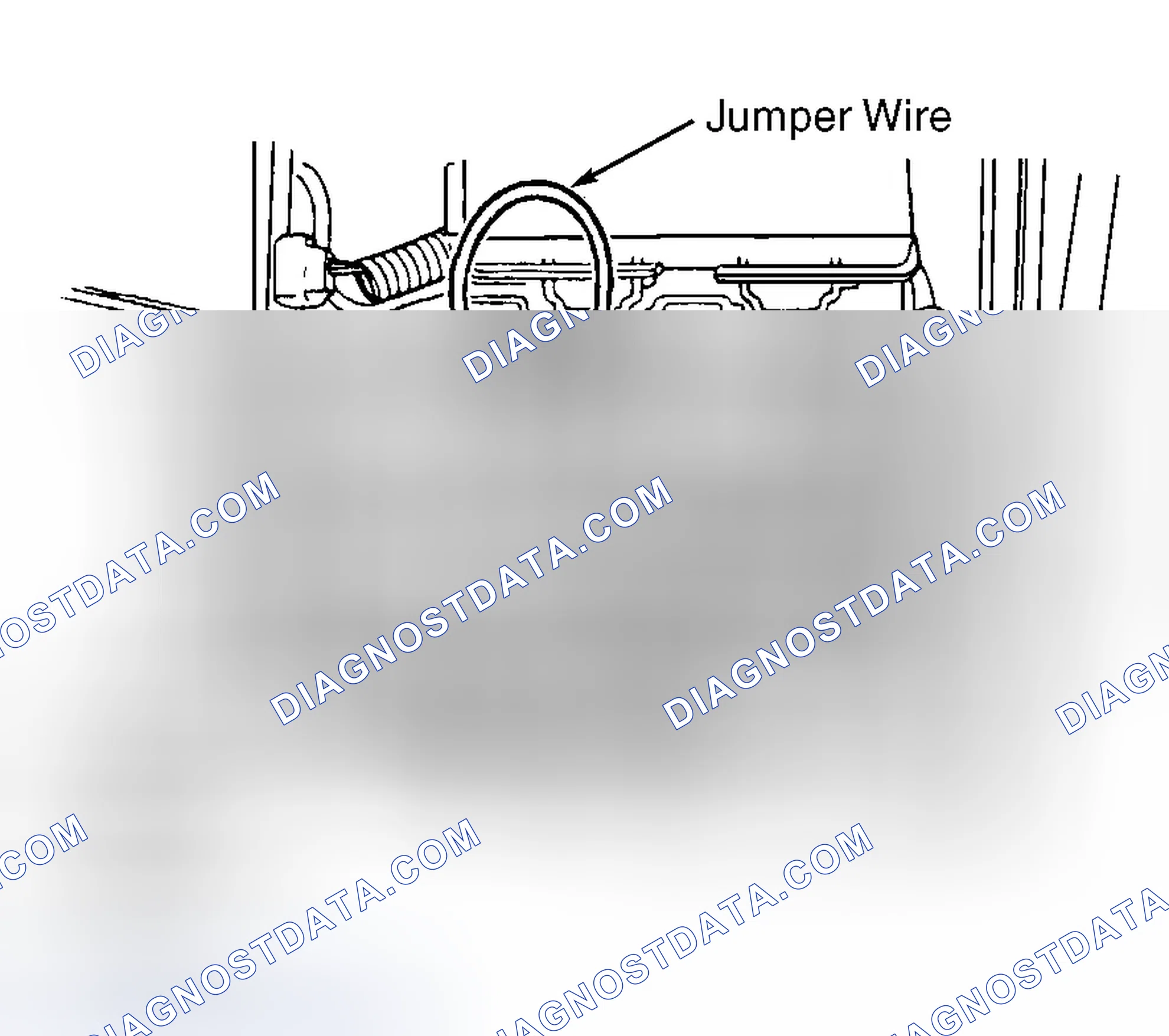Scheme 3: Connecting Jumper Wire To Fuel Shutoff Valve Relay Connector (Pickup)