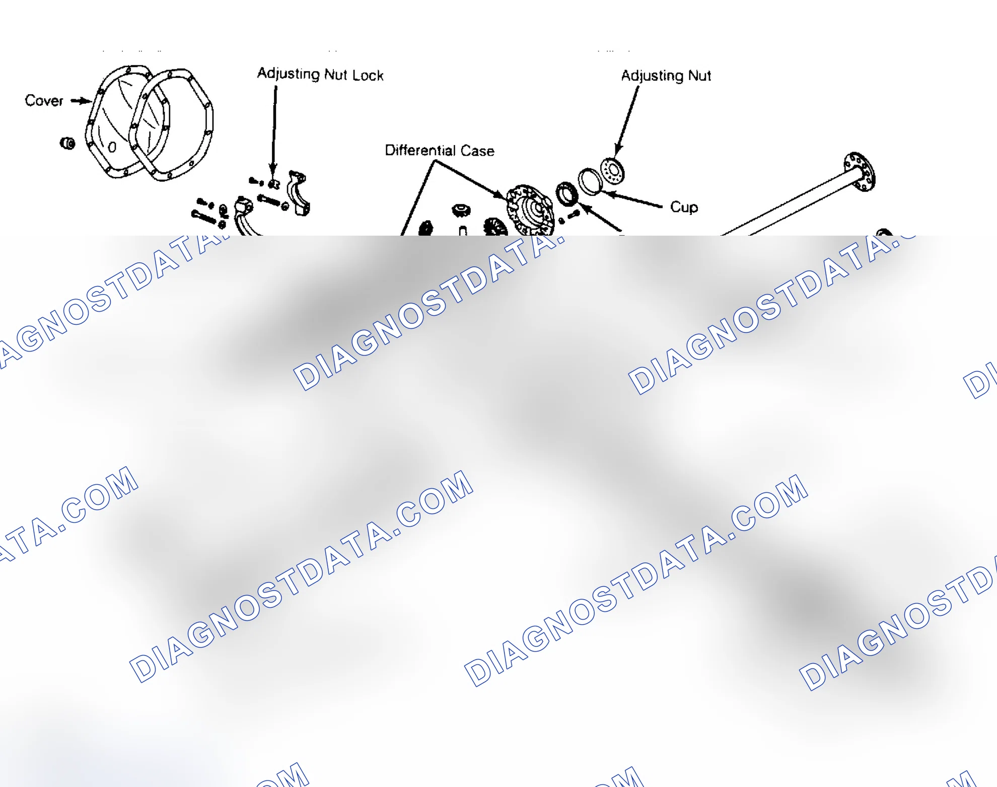 Scheme 2: Exploded View of 10 1/2" Ring Gear Axle Assembly