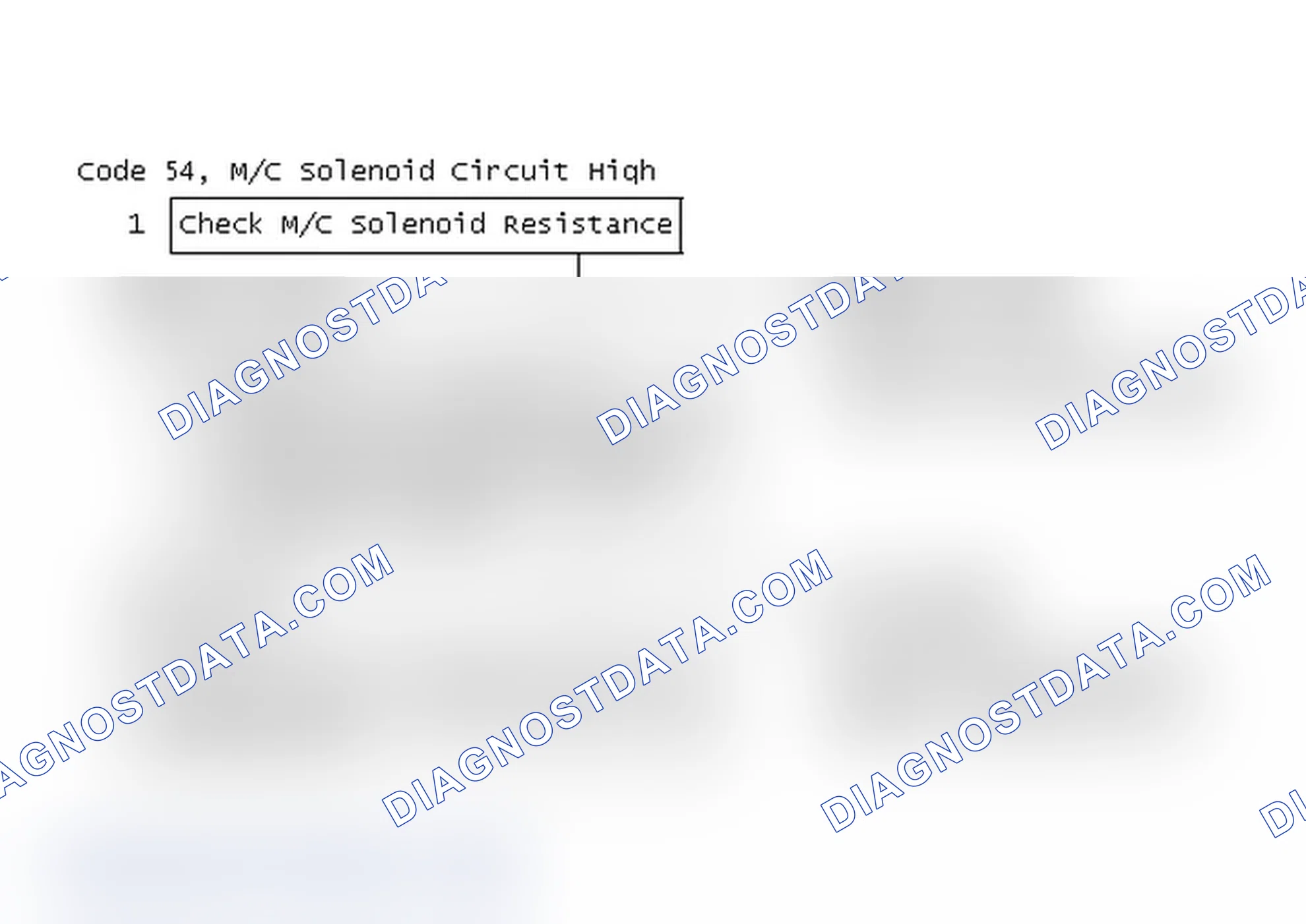Scheme 172: Code 54, M/C Solenoid Circuit High