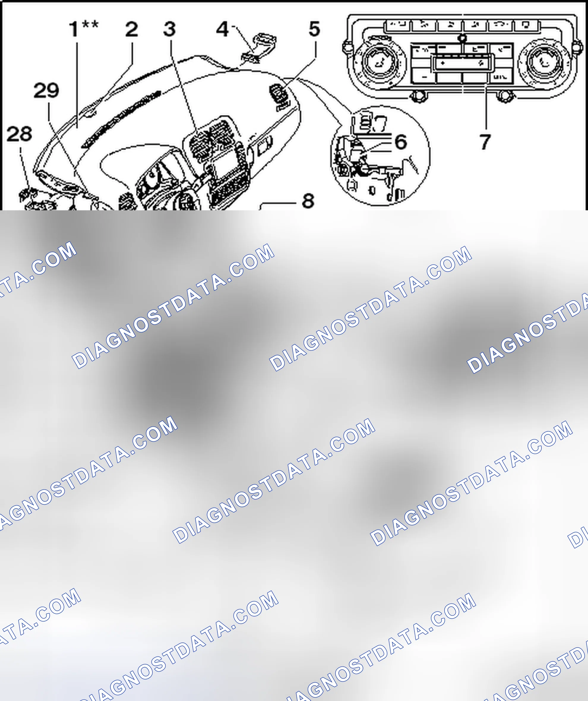 Scheme 41: PASSENGER COMPARTMENT COMPONENT LOCATION OVERVIEW, CLIMATRONIC