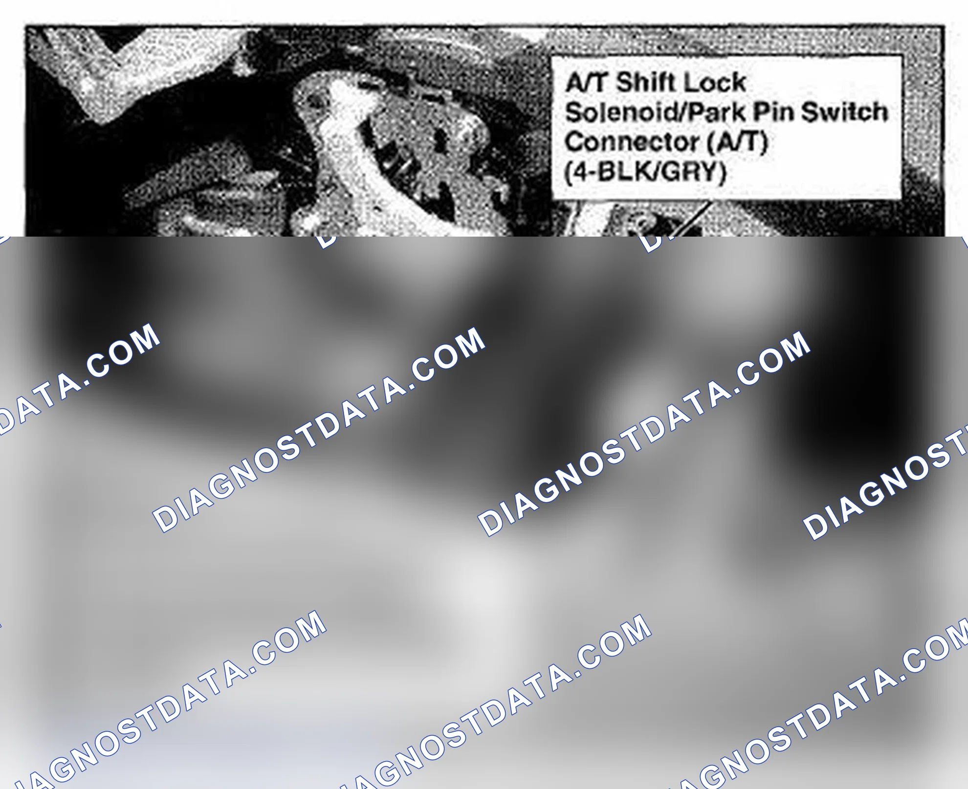 Scheme 1118: Under Center Console (A/T) Component Location (Photo 109)