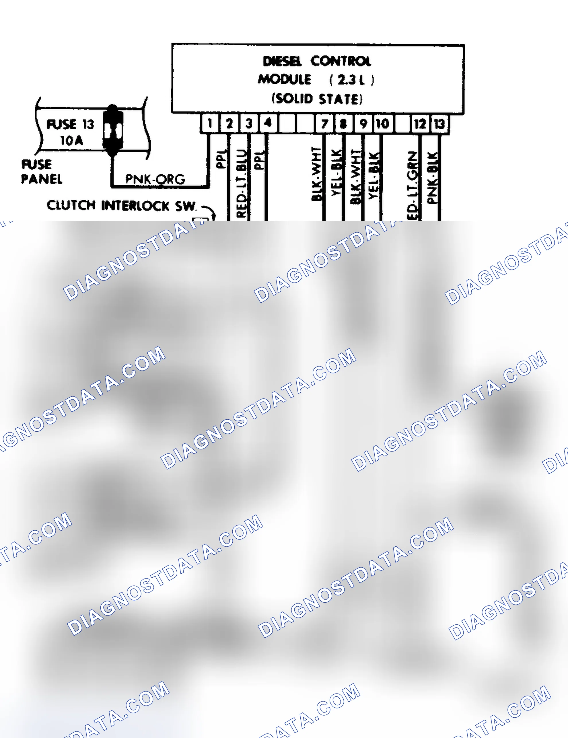 Scheme 3: Glow Plug System Wiring Diagram