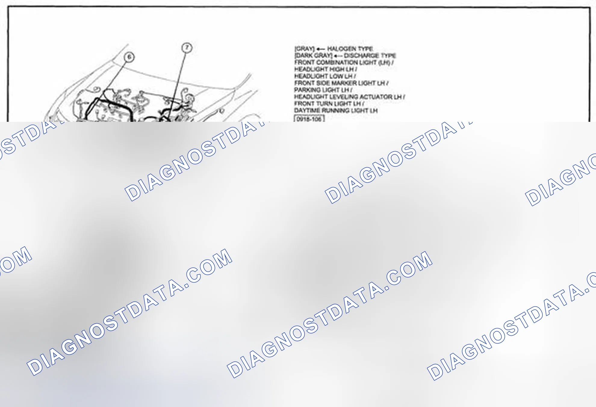 Scheme 253: License Plate Light/Parking Light/Side Marker Light/Taillight Wiring Diagram - 0918-2b (2 Of 2)