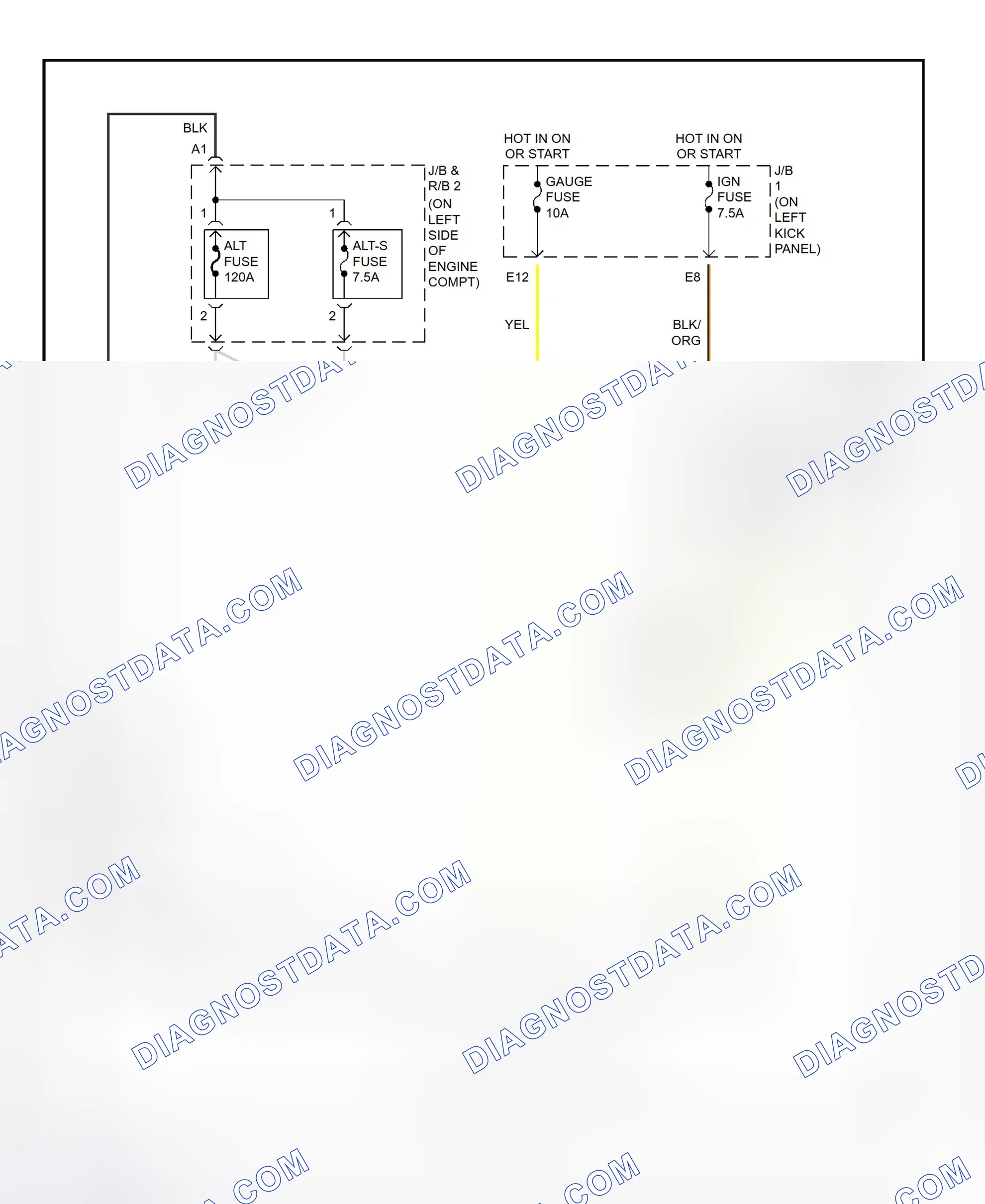 Scheme 9: Charging System Wiring Diagram (Supra)