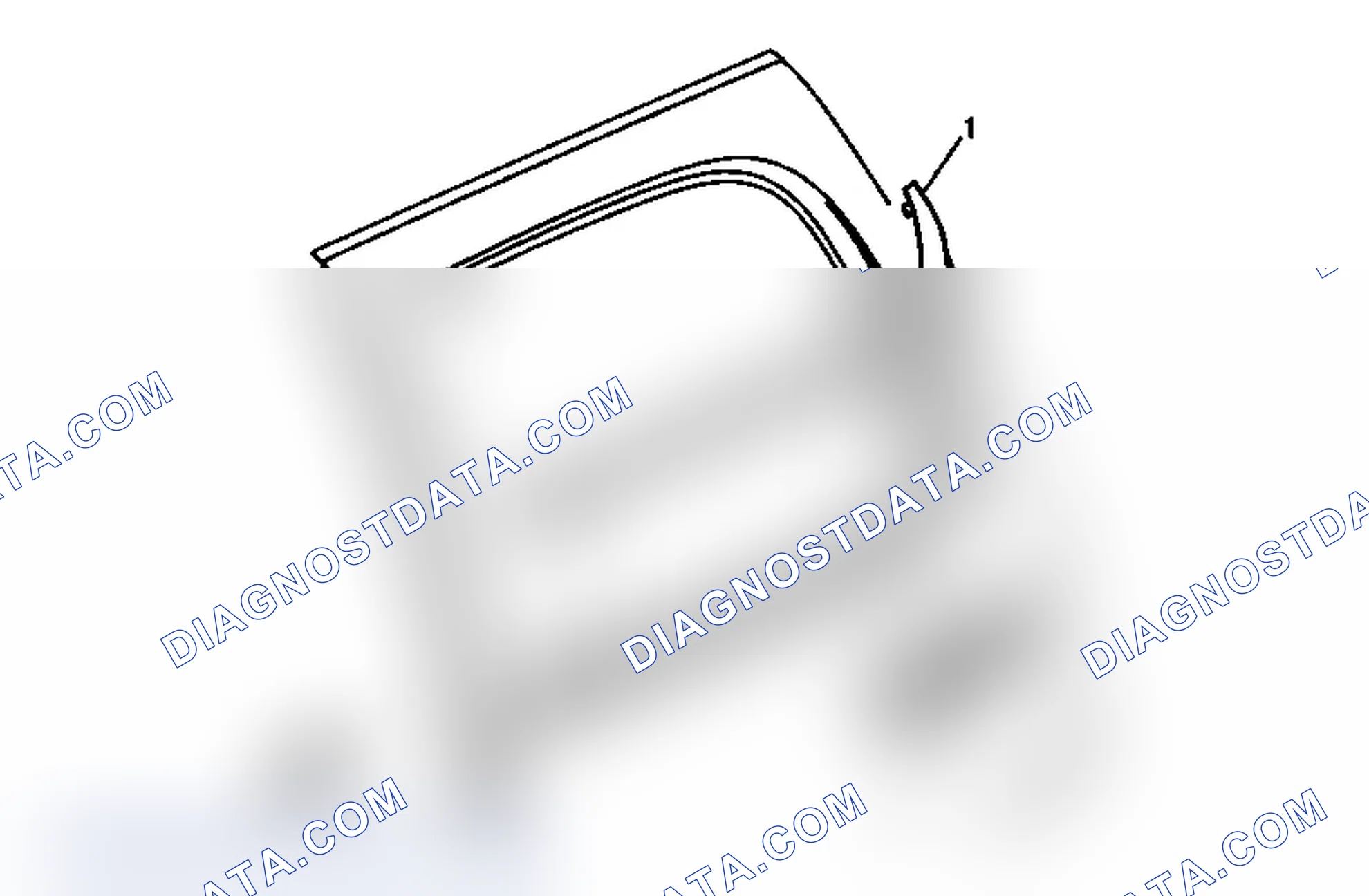 Scheme 22: Rear Side Door Window Outer Sealing Strip Replacement (Except Cadillac)