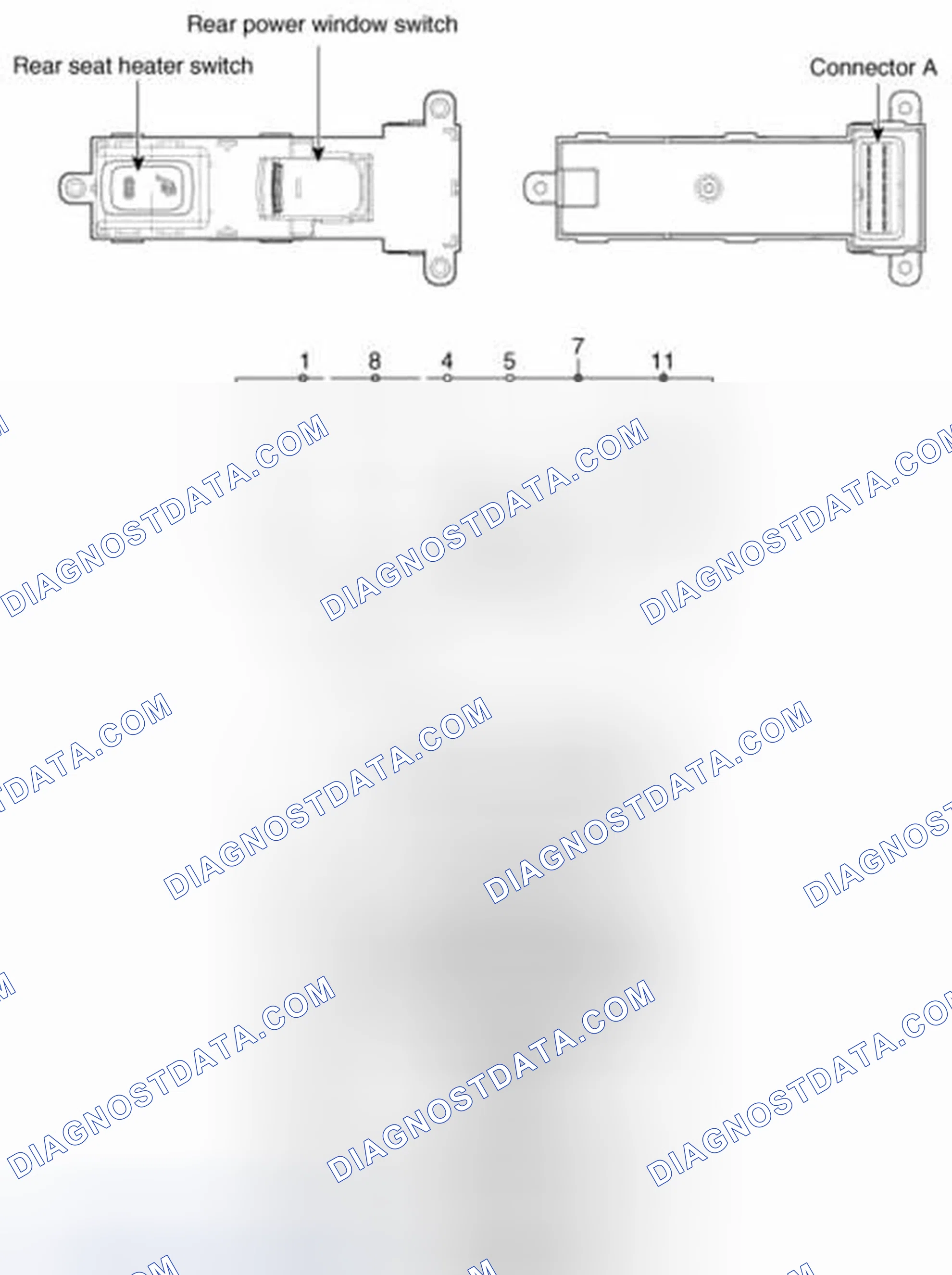 Scheme 31: Rear Power Window + Seat Heater Switch