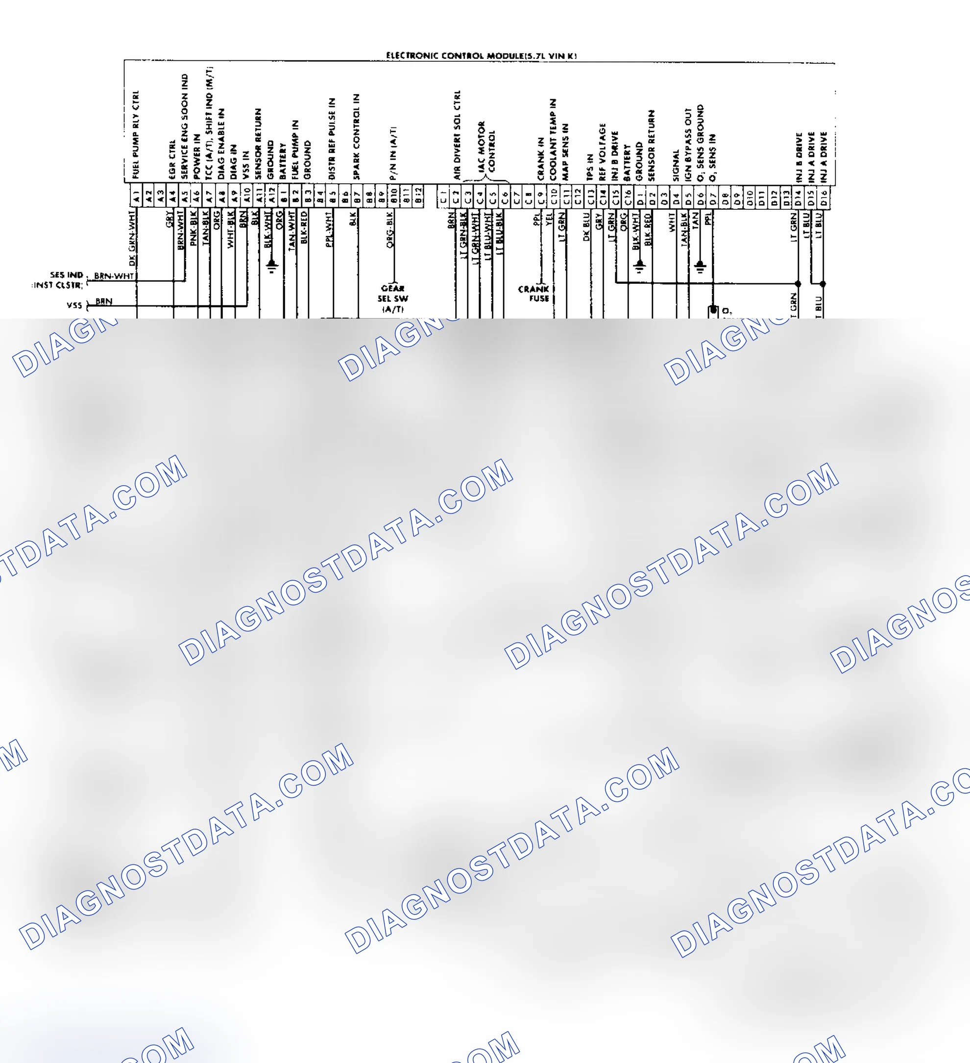 Scheme 161: "P" Series Vans (5.7L) Wiring Diagram