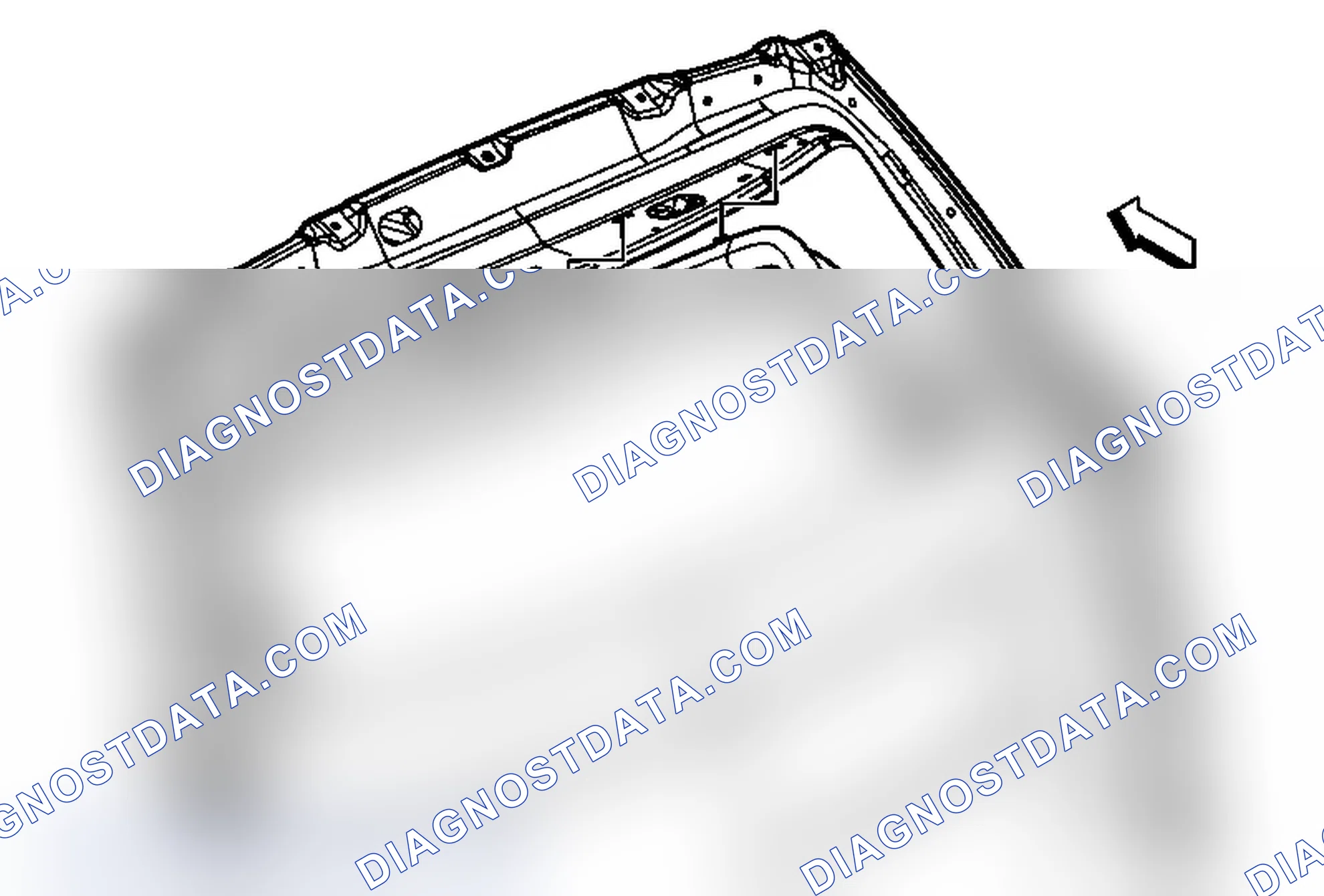 Scheme 96: Liftgate Garnish Molding Replacement (TB4)