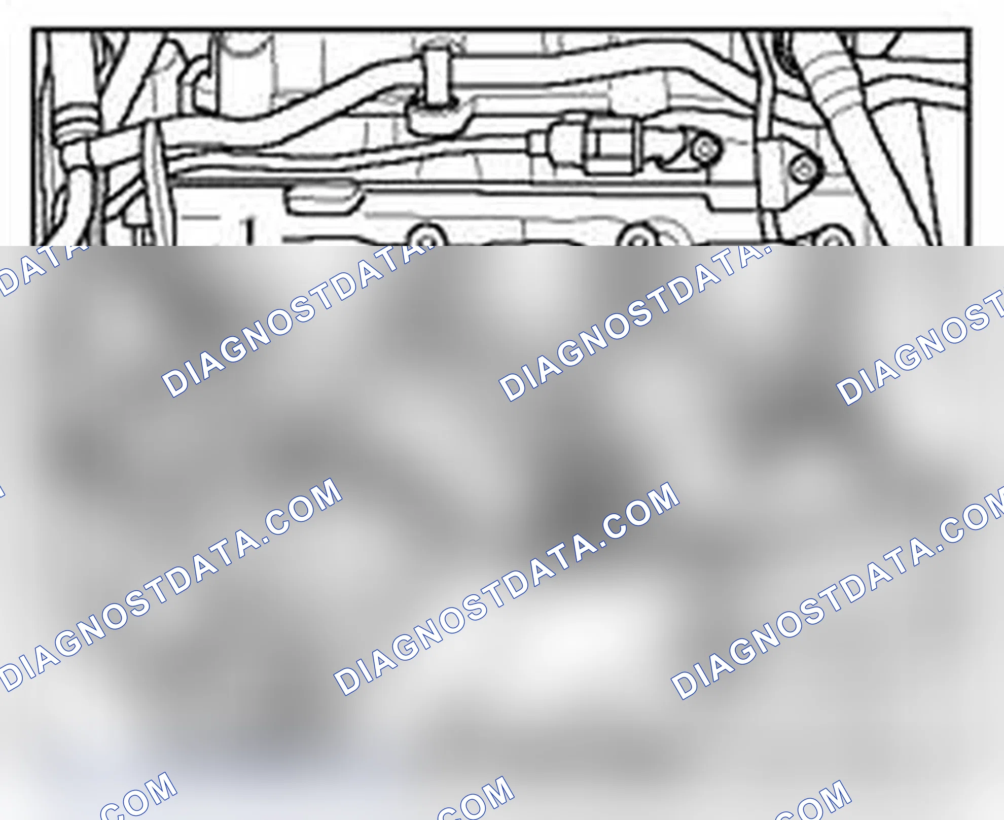 Scheme 921: Component location under intake manifold, cylinder bank 1 (right)