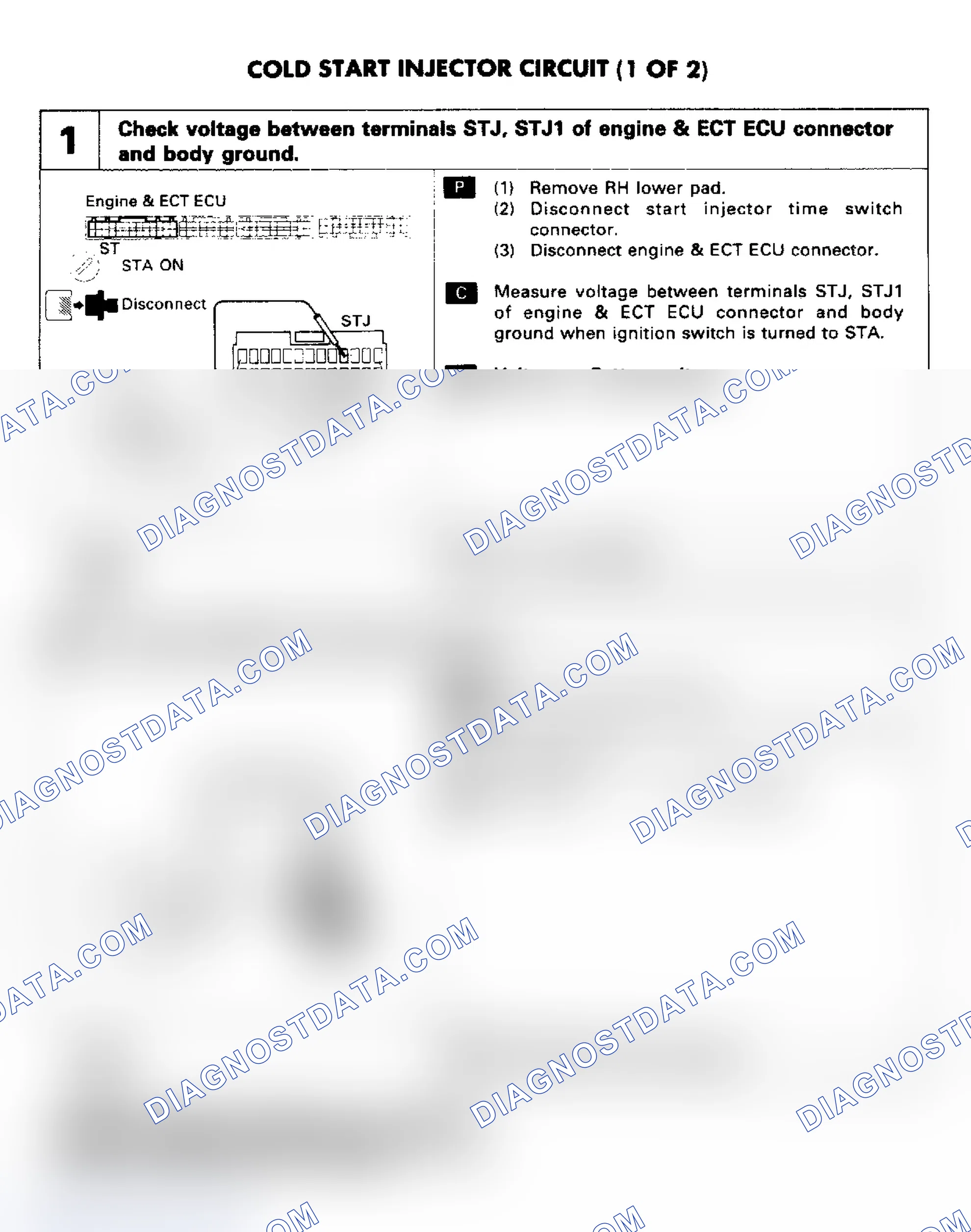 Scheme 49: Cold Start Injector Circuit (1 of 2)