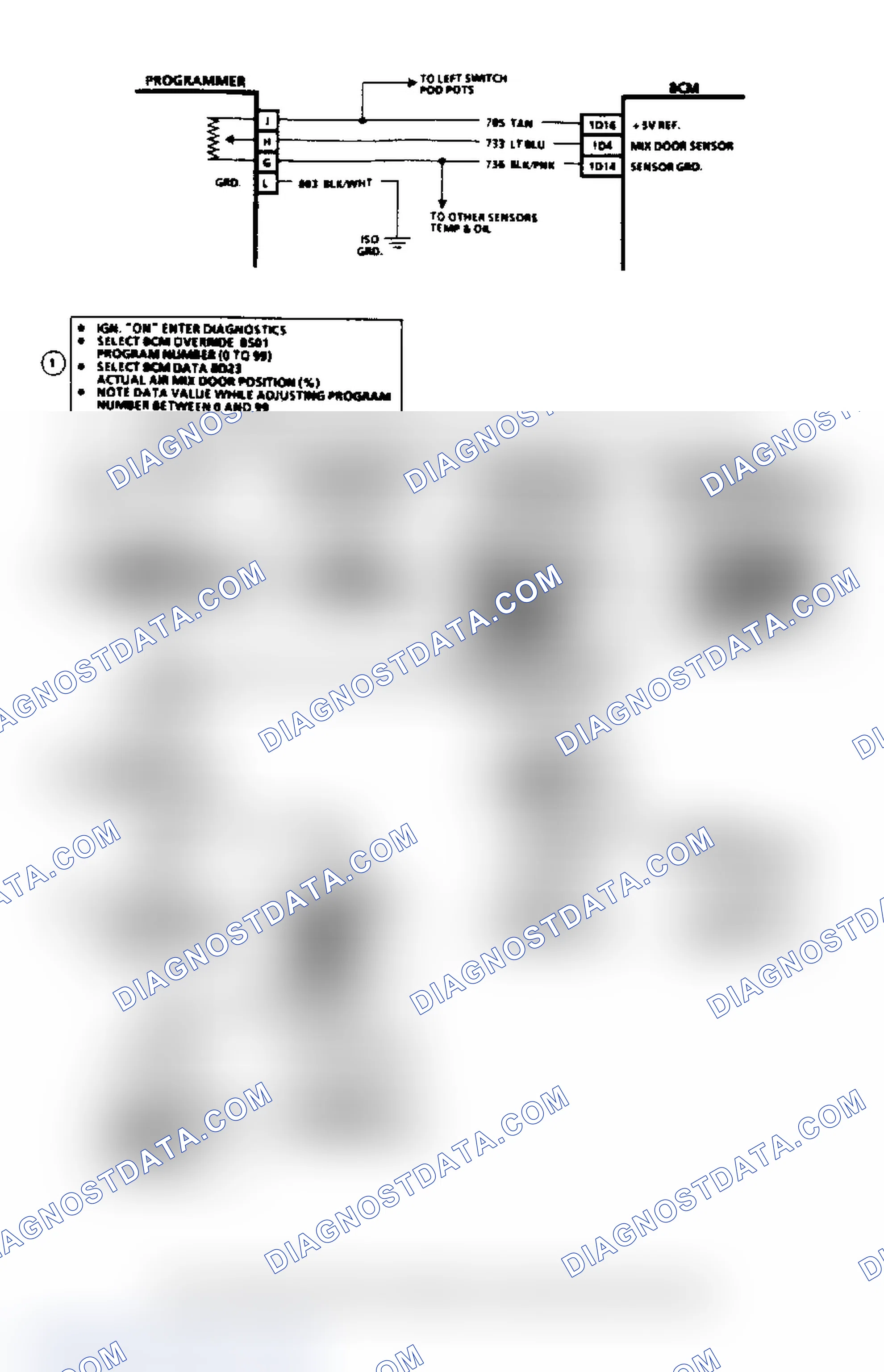 Scheme 28: Code B440, HVAC - Air Mix Door Circuit Problem