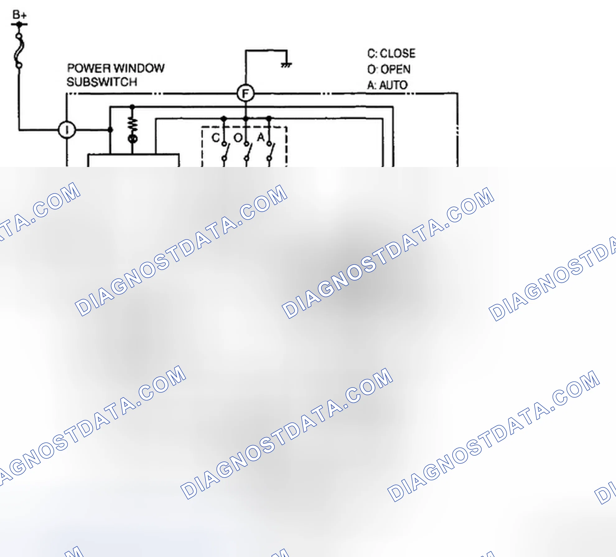 Scheme 2: Power Window Subswitch (Passenger'side)
