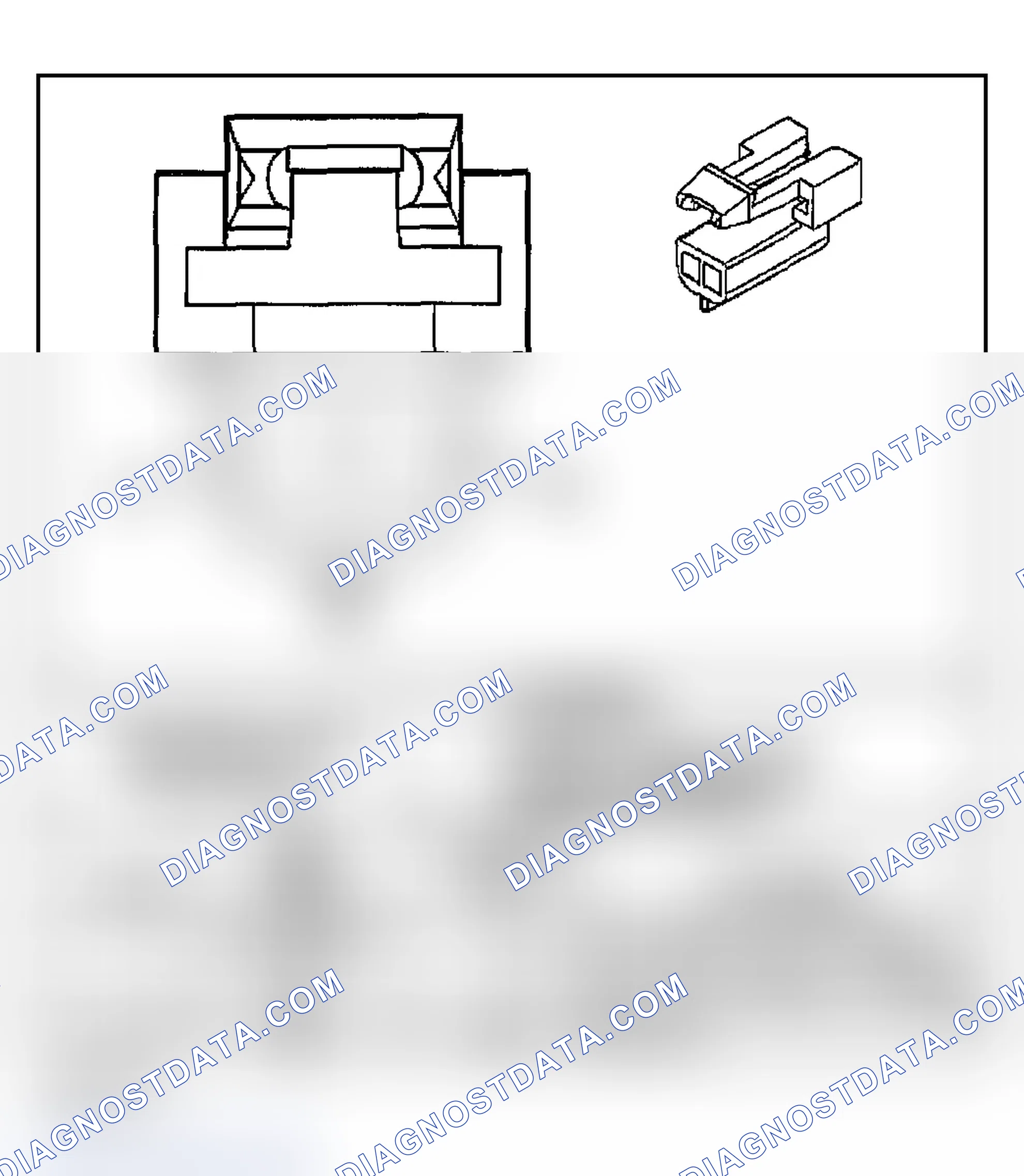 Scheme 959: Automatic Transmission Shift Lock Control Connector End Views
