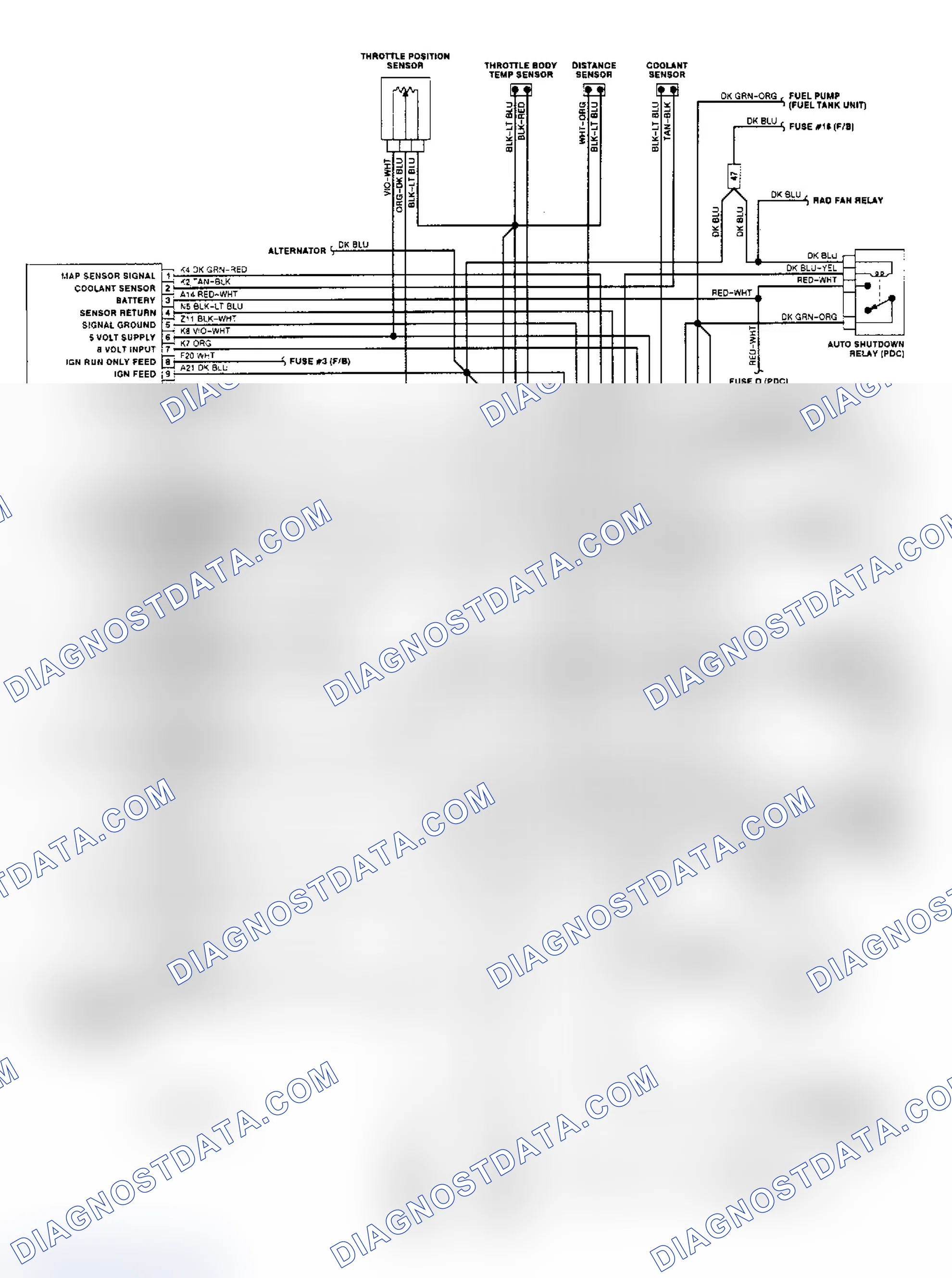 Scheme 37: Wiring Diagram (2.5L - Dakota)
