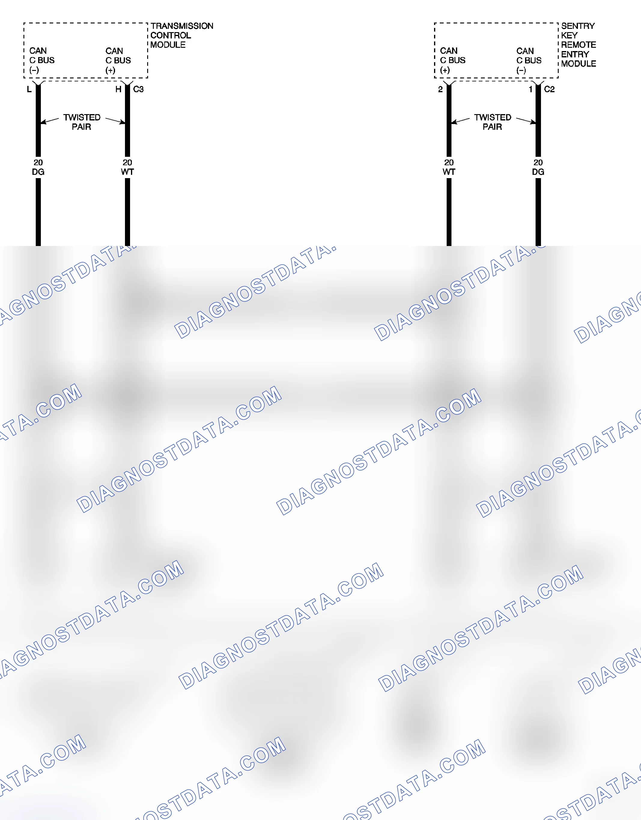 Scheme 550: NO CAN COMMUNICATIONS WITH TCM