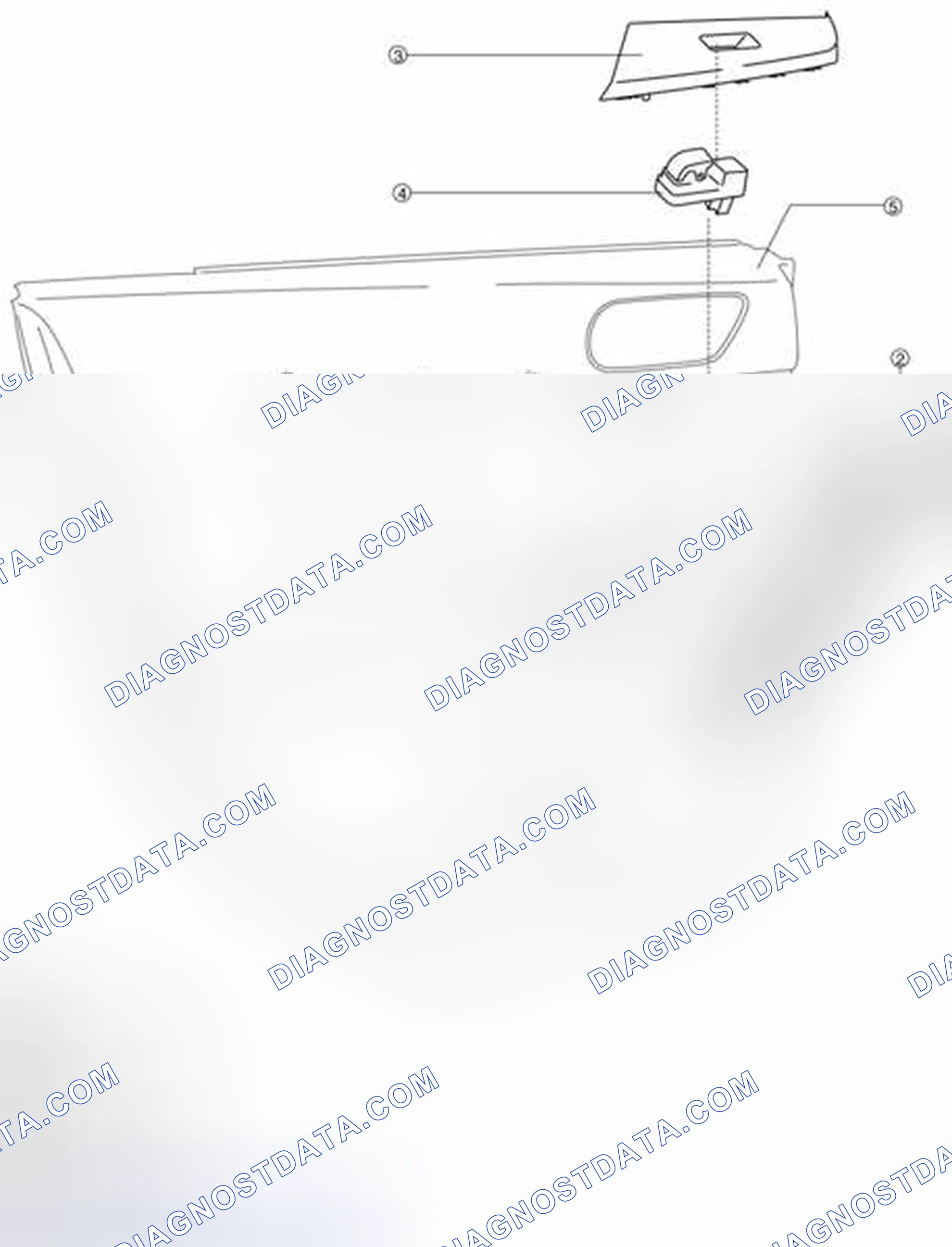 Scheme 129: REAR DOOR TRIM DISASSEMBLY/ASSEMBLY