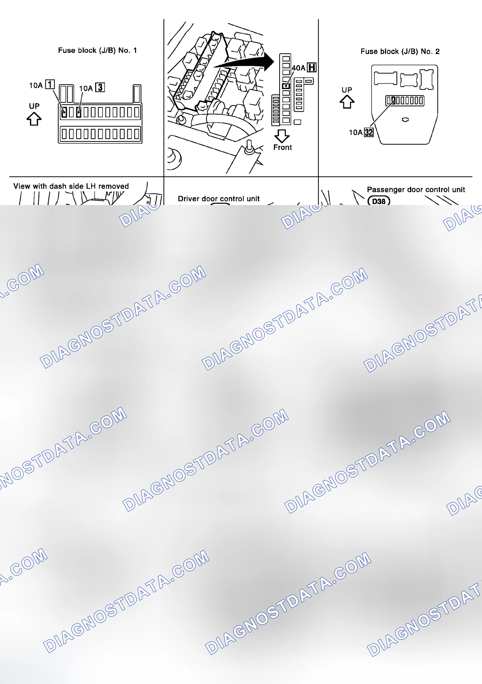 Scheme 5: Component Parts and Harness Connector Location