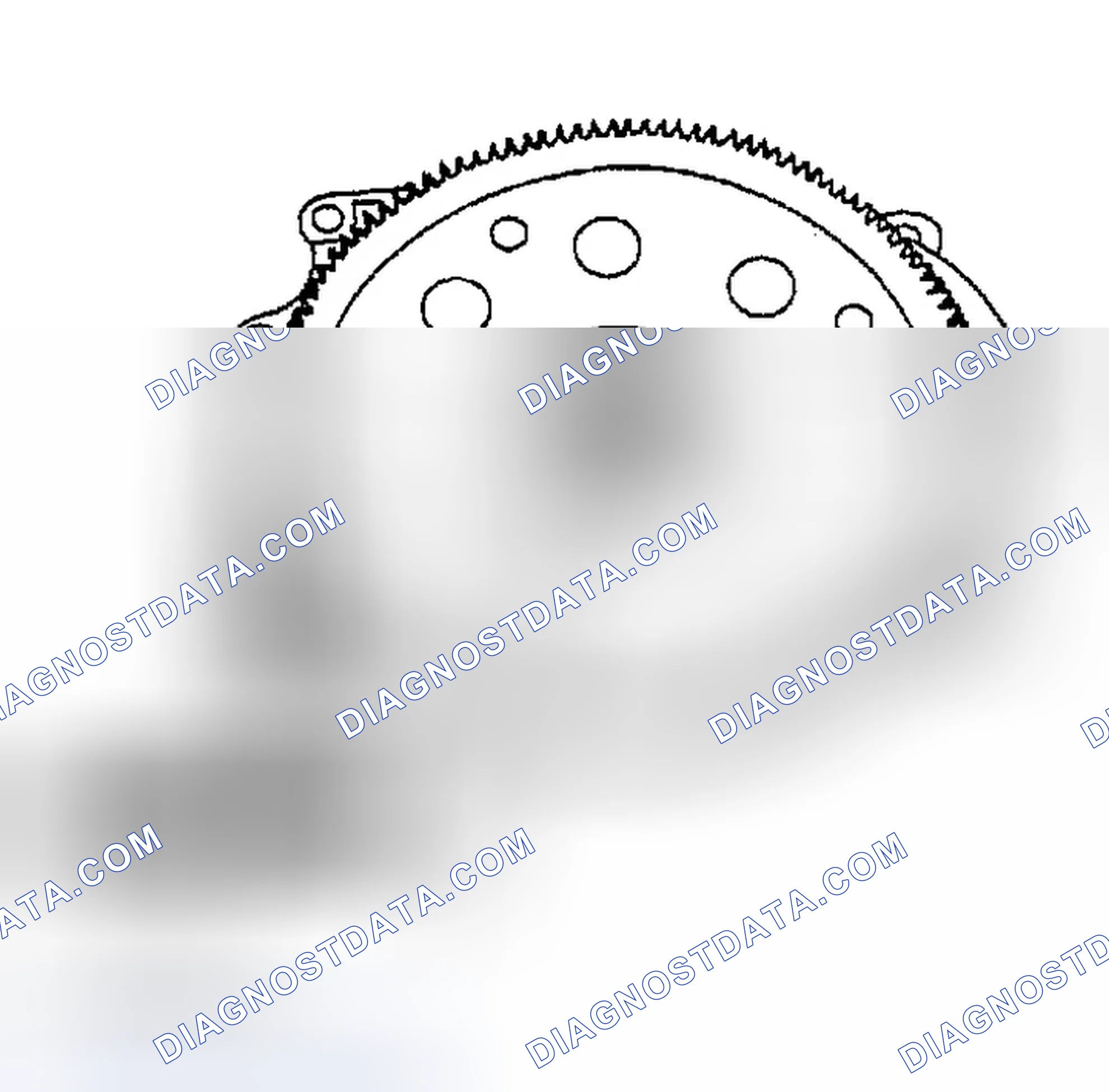 Scheme 245: DRIVE PLATE MOUNTING BOLTS REMOVAL NOTE