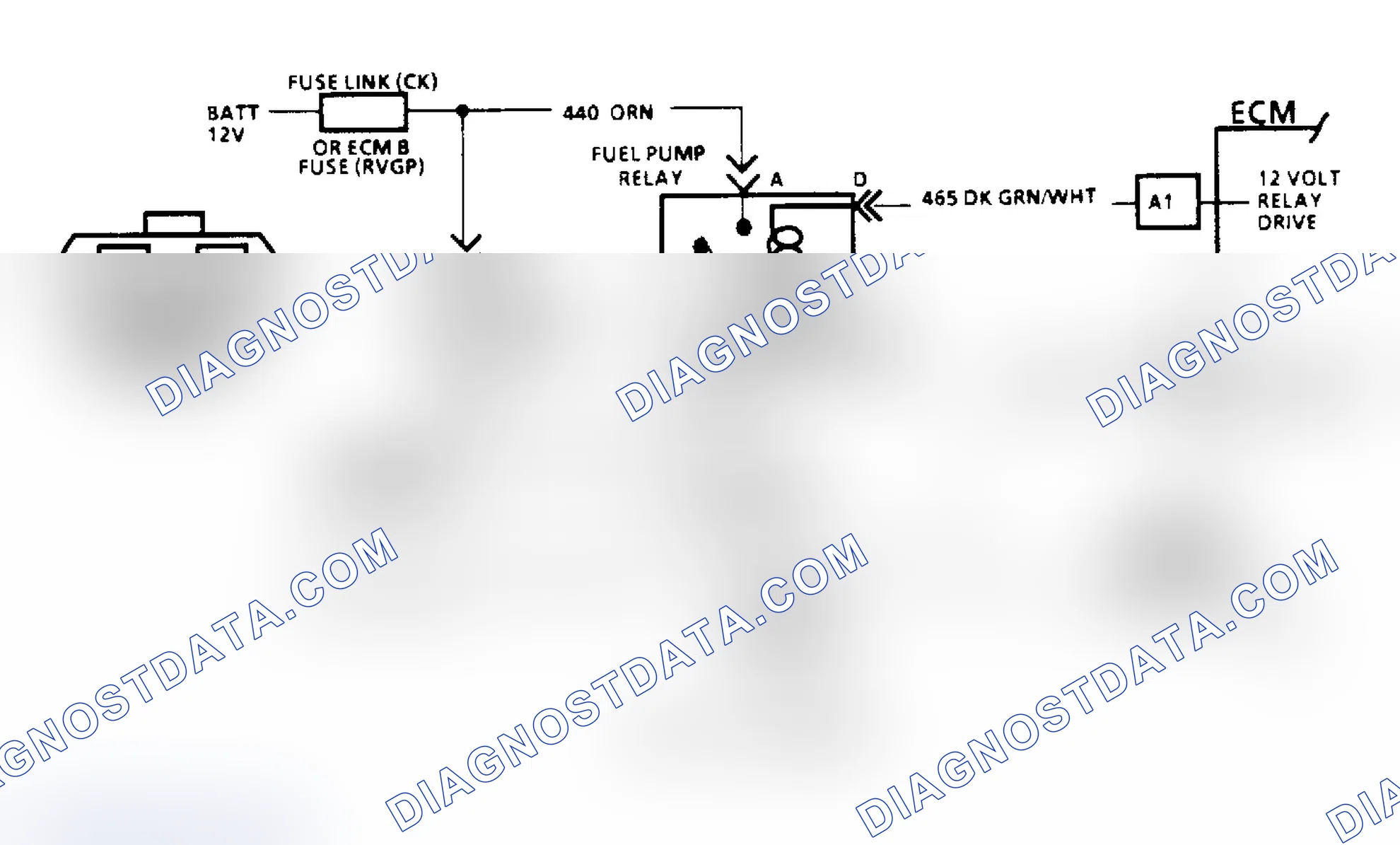 Scheme 78: Code 54: Fuel Pump Circuit/Circuit Diagram (All Other Models)