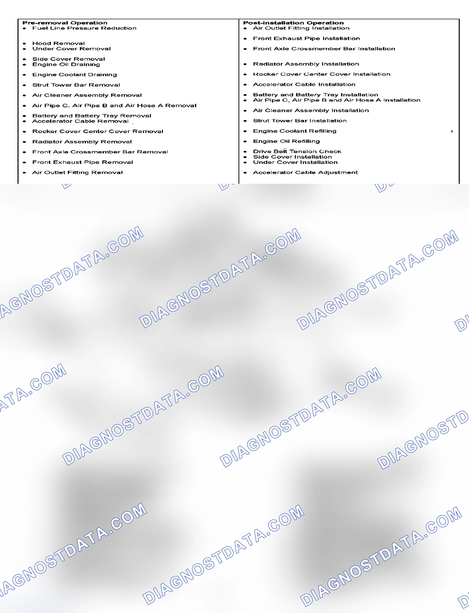 Scheme 598: REMOVAL AND INSTALLATION
