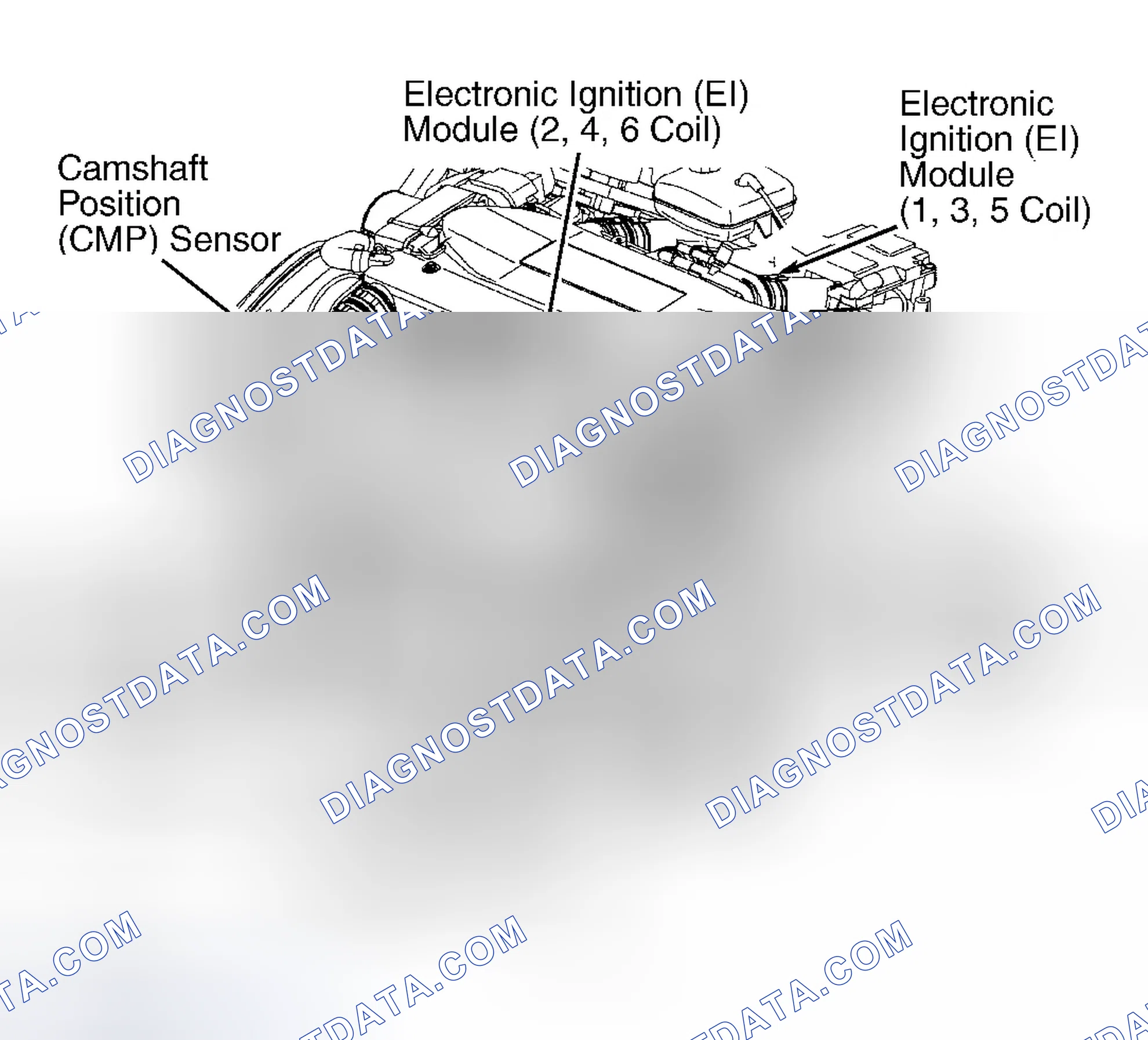 Scheme 56: ENGINE COMPONENT LOCATIONS (3.0L VIN R - SATURN)