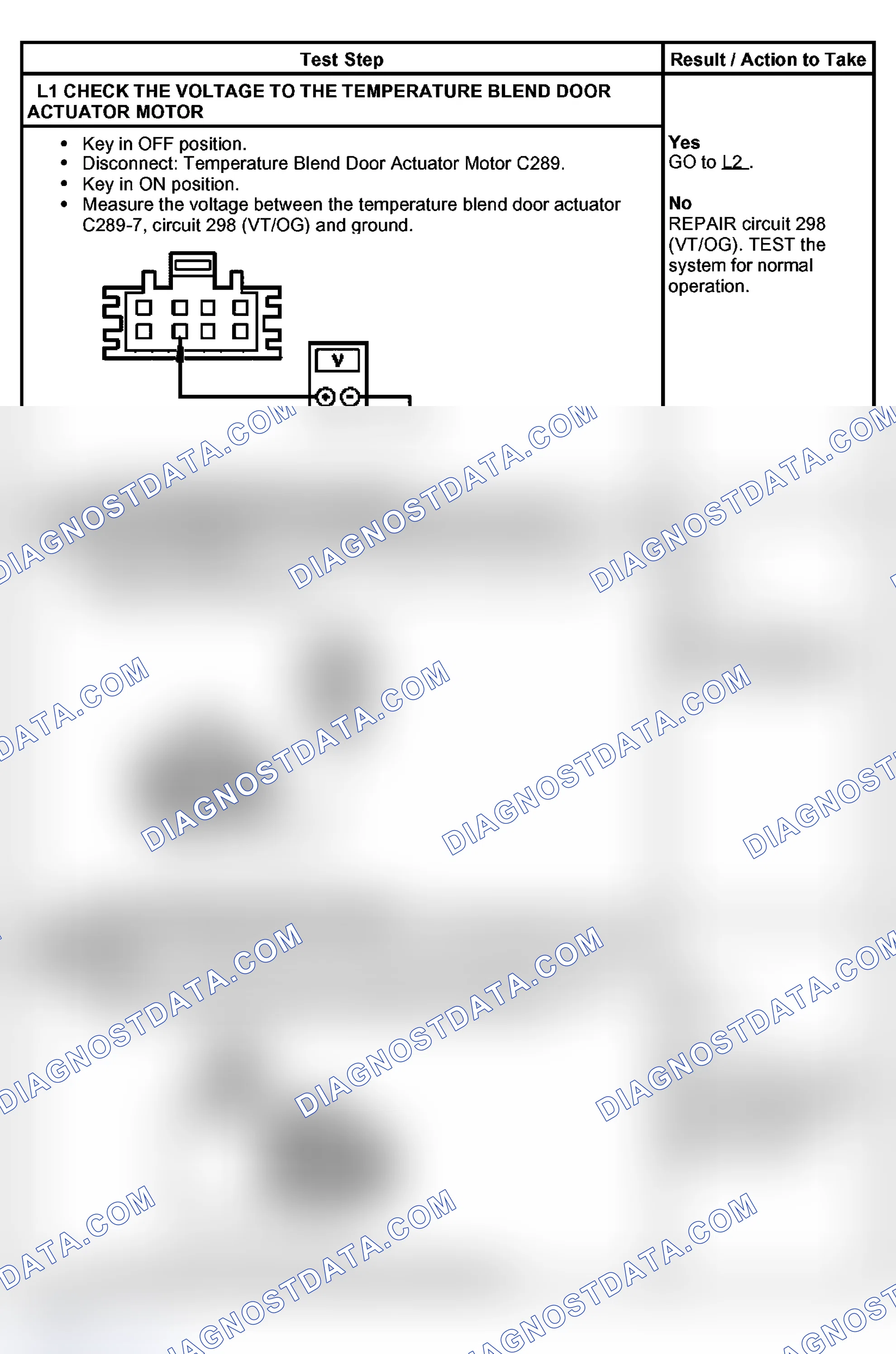Scheme 49: PINPOINT TEST L: TEMPERATURE CONTROL IS INOPERATIVE/DOES NOT OPERATE CORRECTLY-MANUAL CLIMATE CONTRO