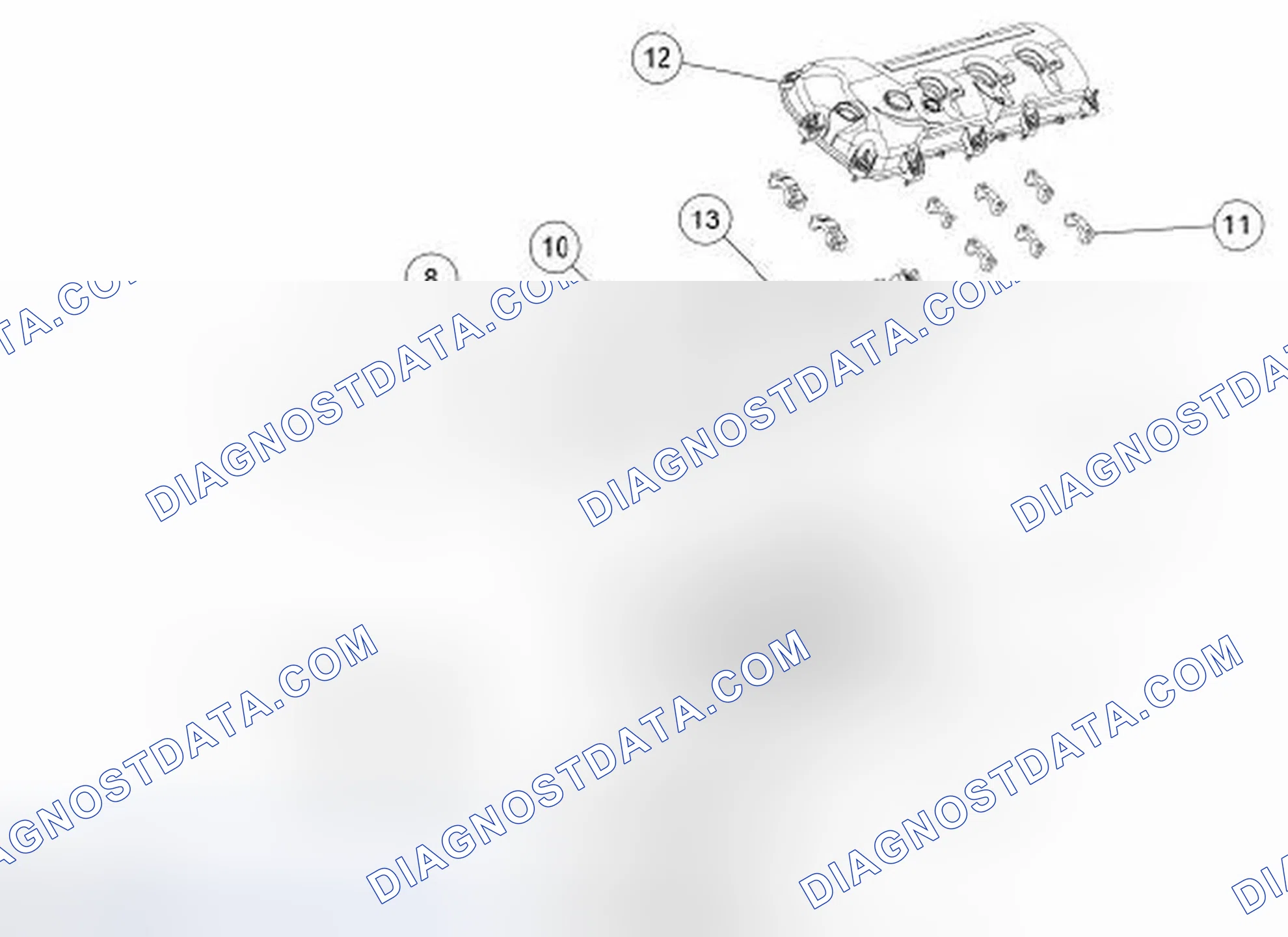 Scheme 621: Engine Upper - LH Cylinder Head