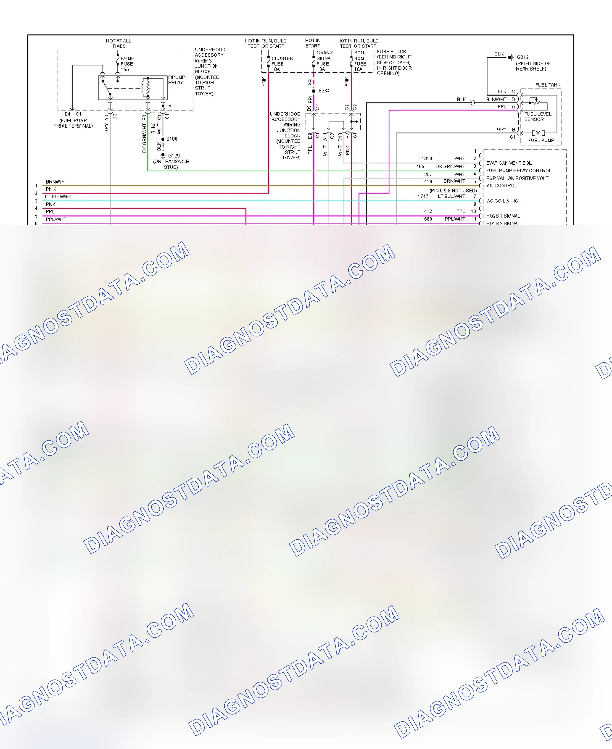 Scheme 154: PCM Wiring Diagram (Regal - 3.8L VIN K - 4 Of 4)