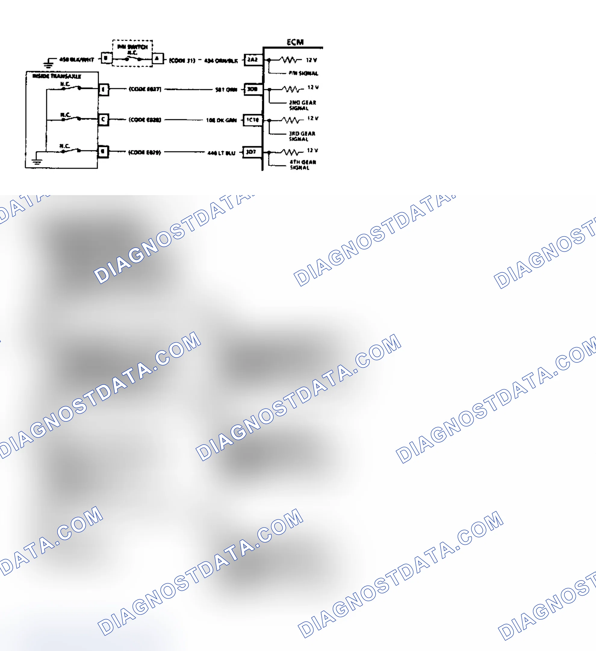 Scheme 209: 2nd, 3rd & 4th Gear Switch Diagnosis (Reatta, Riviera & Toronado)