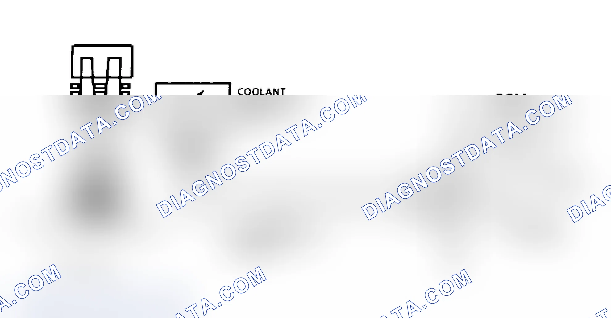 Scheme 104: Code 14 Schematic Coolant Sensor Signal Voltage Low
